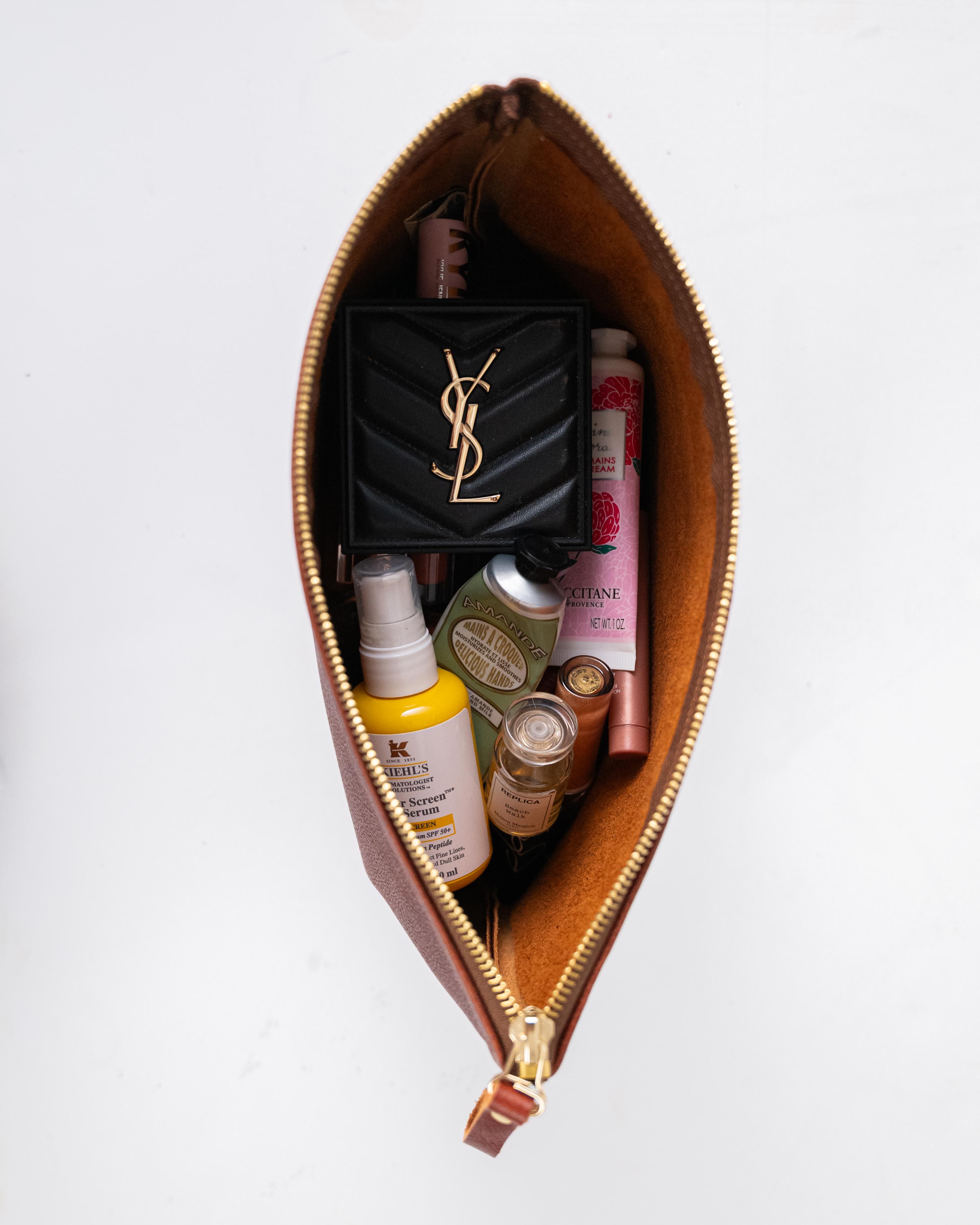 Green Bulldog Large Cosmetic Case