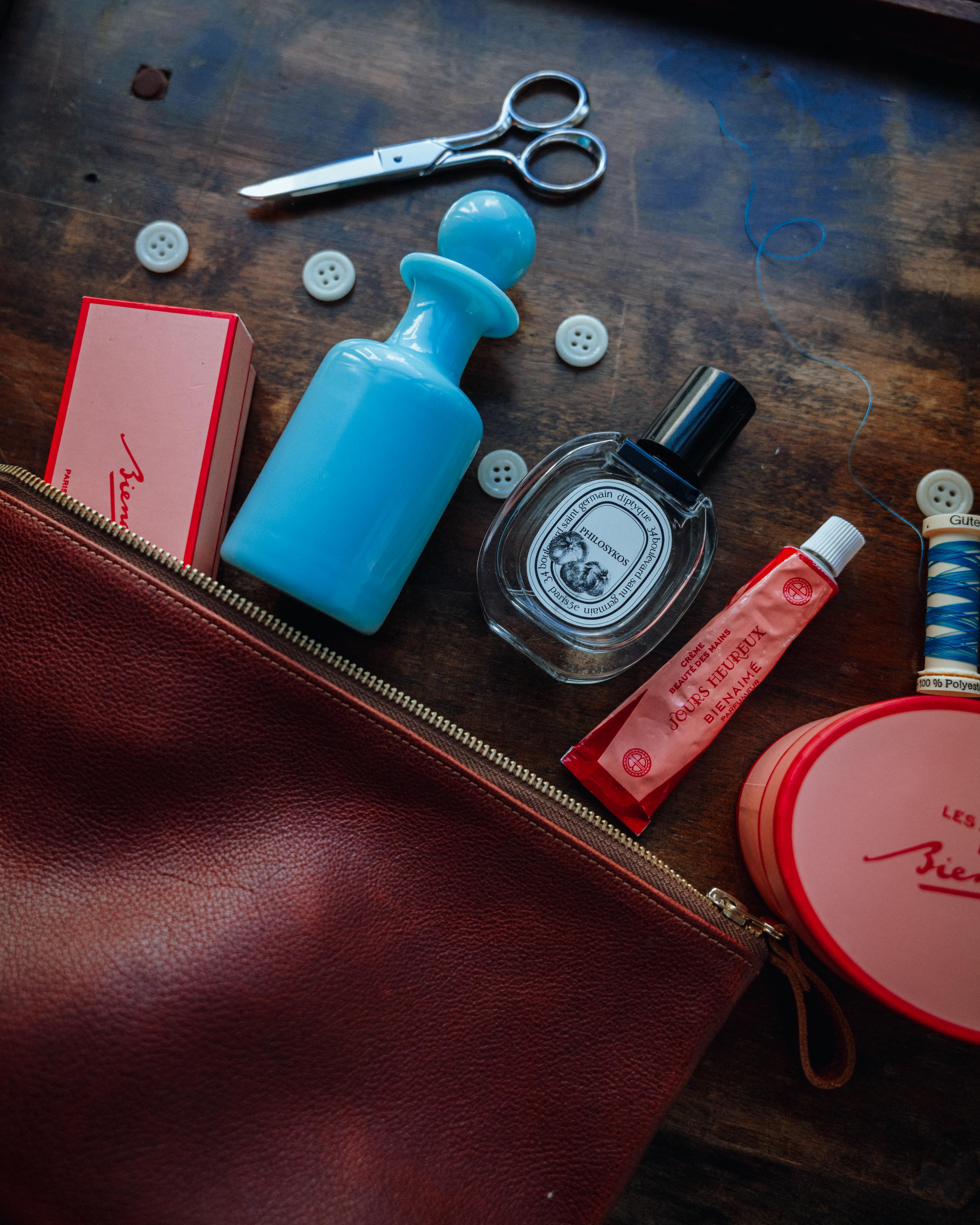 Green Bulldog Large Cosmetic Case