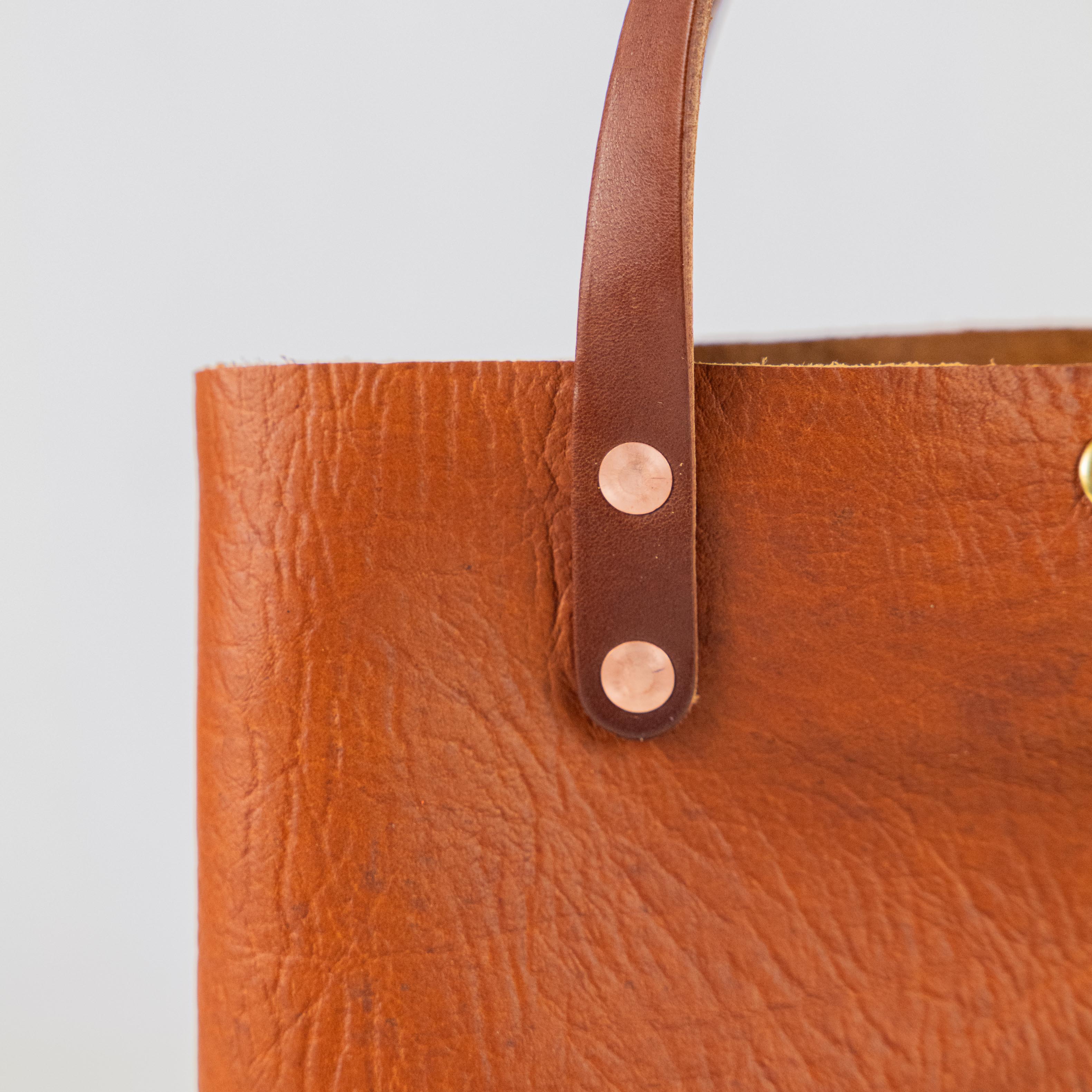 Tan Bison Mini Tote