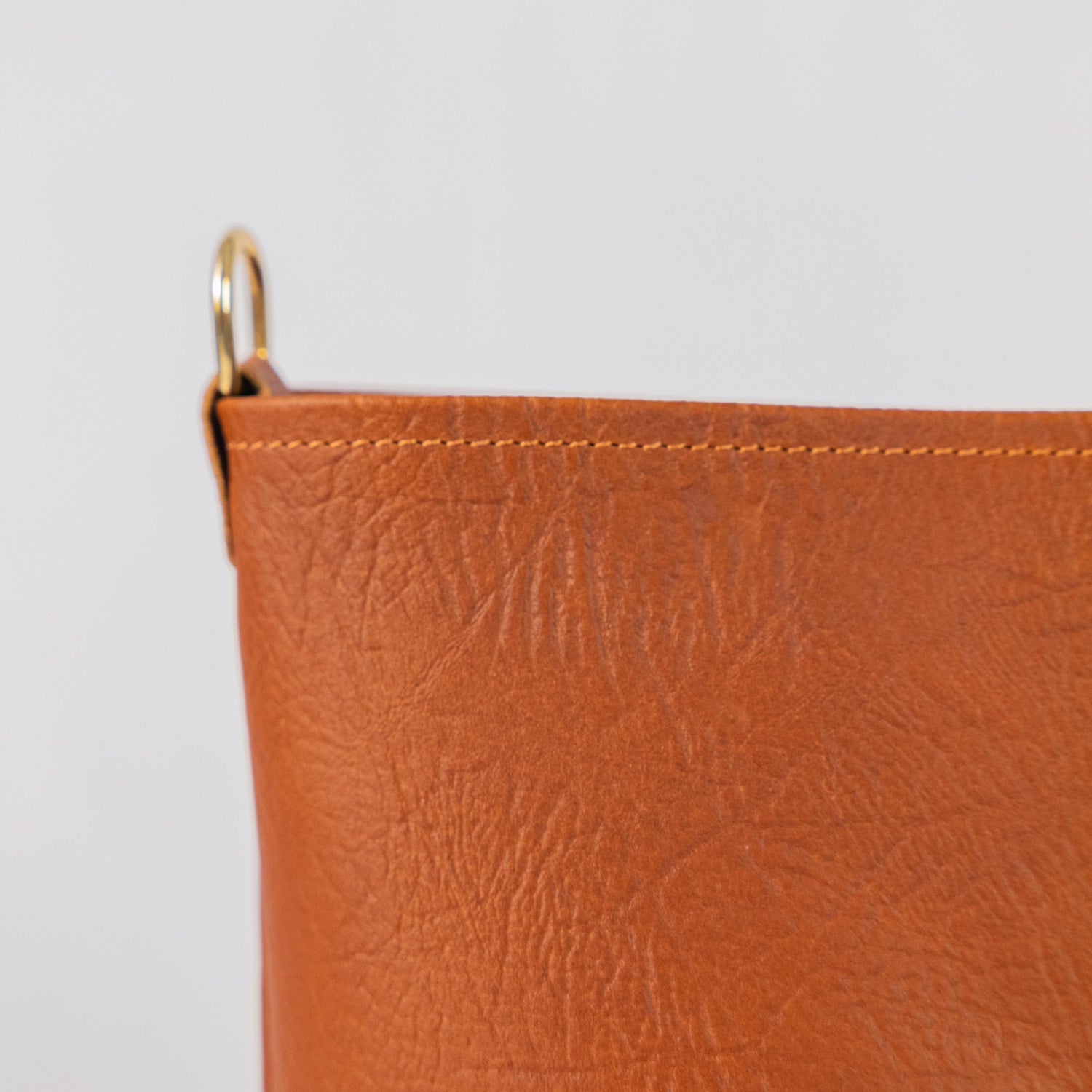 Tan Bison New Mini Crossbody Tote