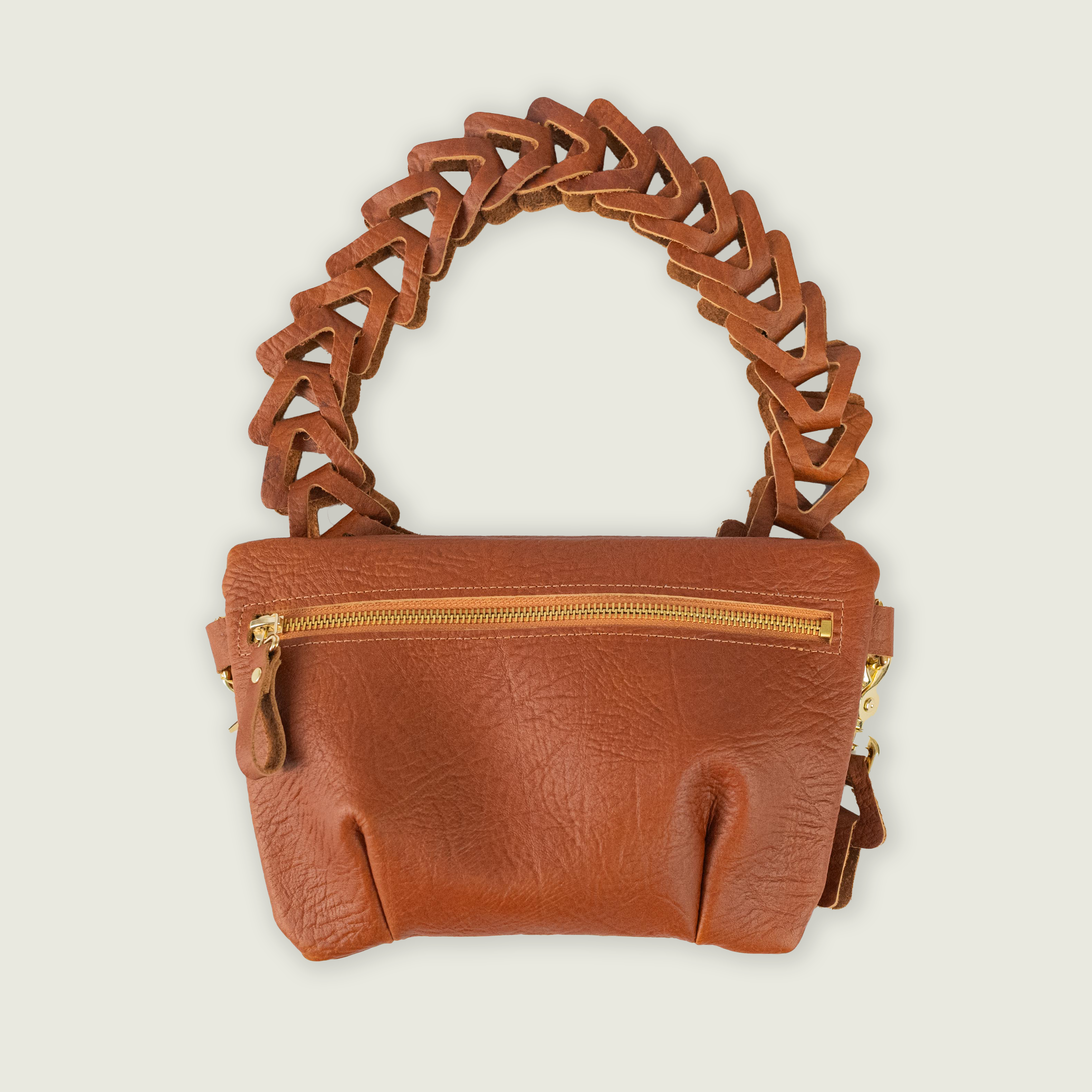 Tan Bison Belt Bag