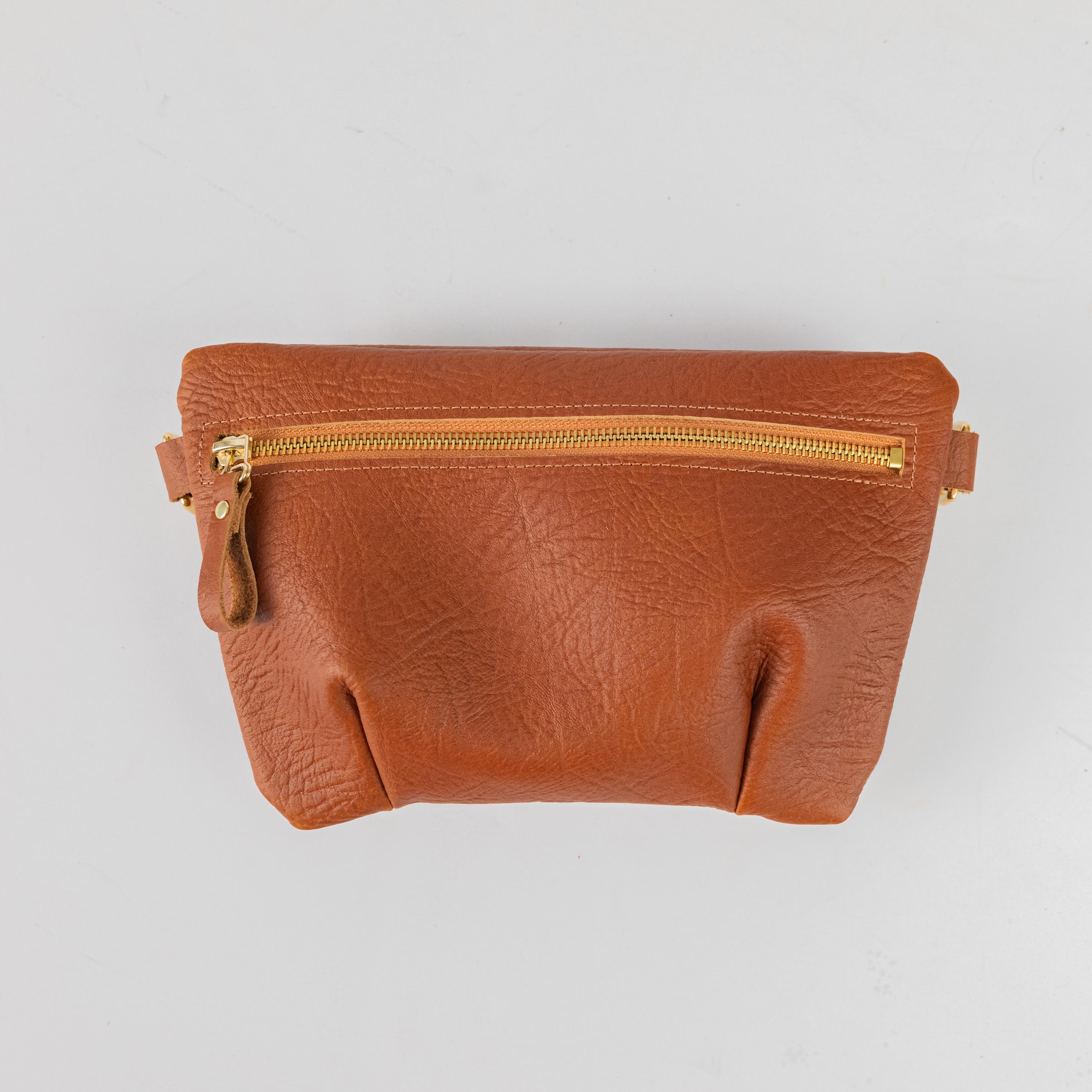 Tan Bison Belt Bag
