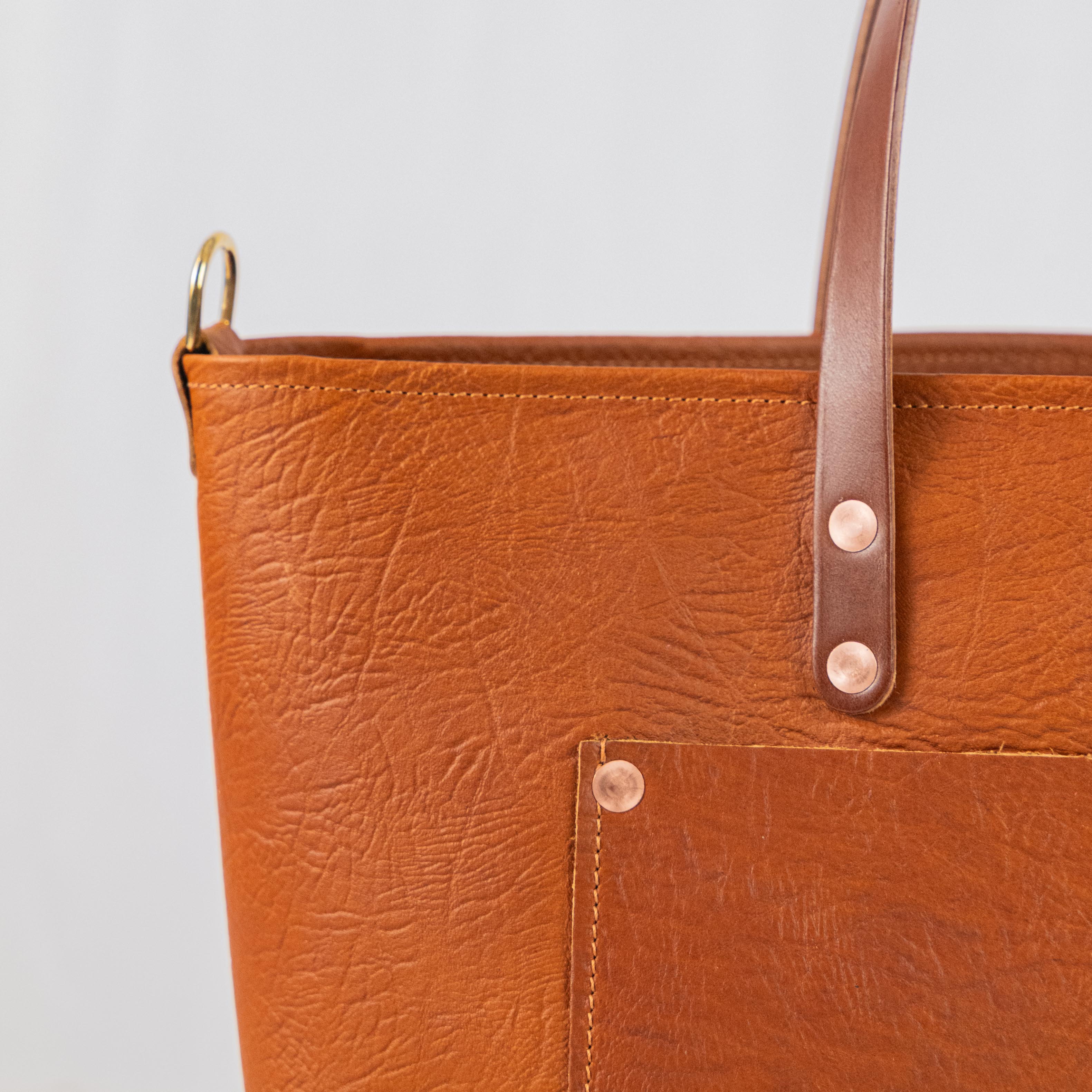 Tan Bison Market Tote