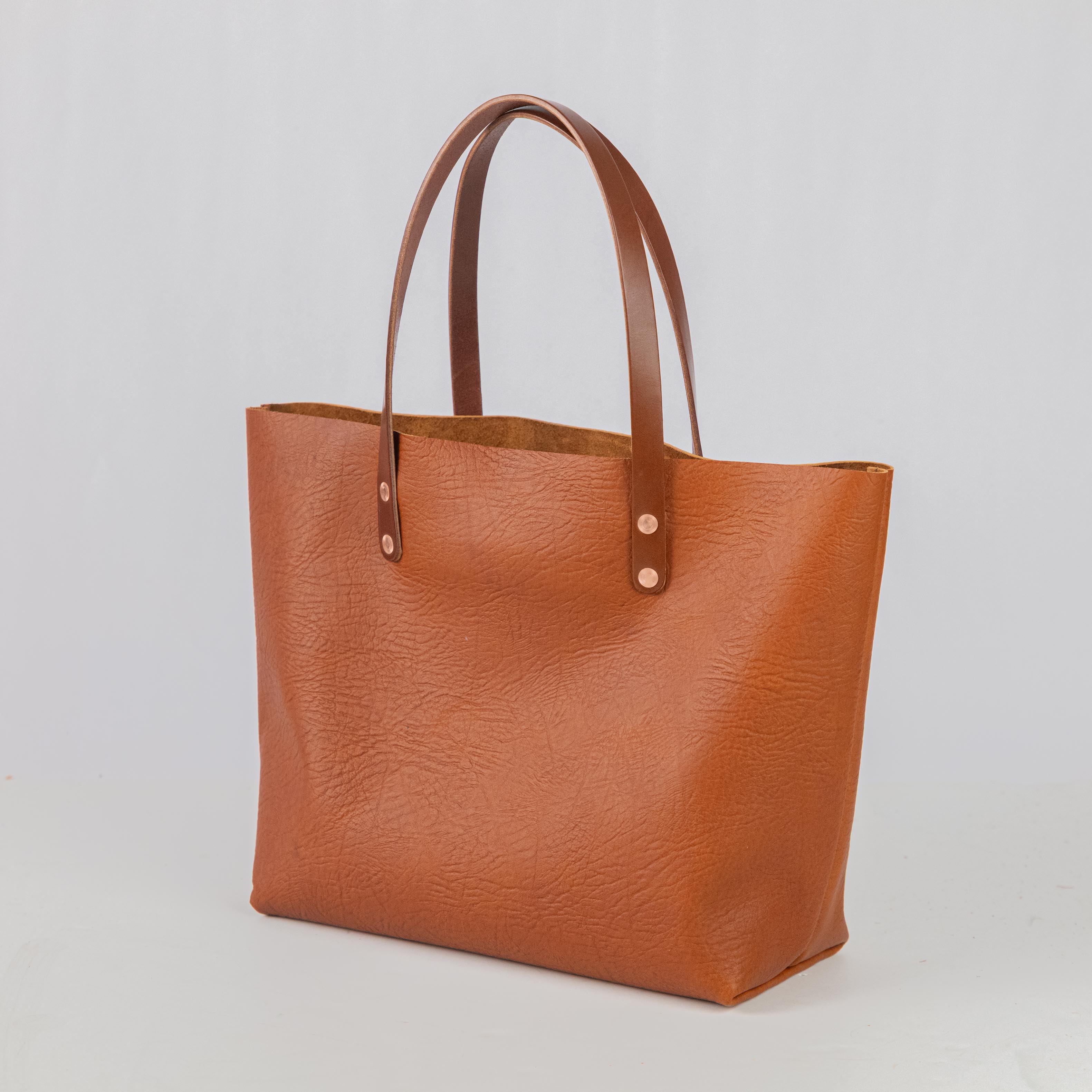 Tan Bison East West Tote