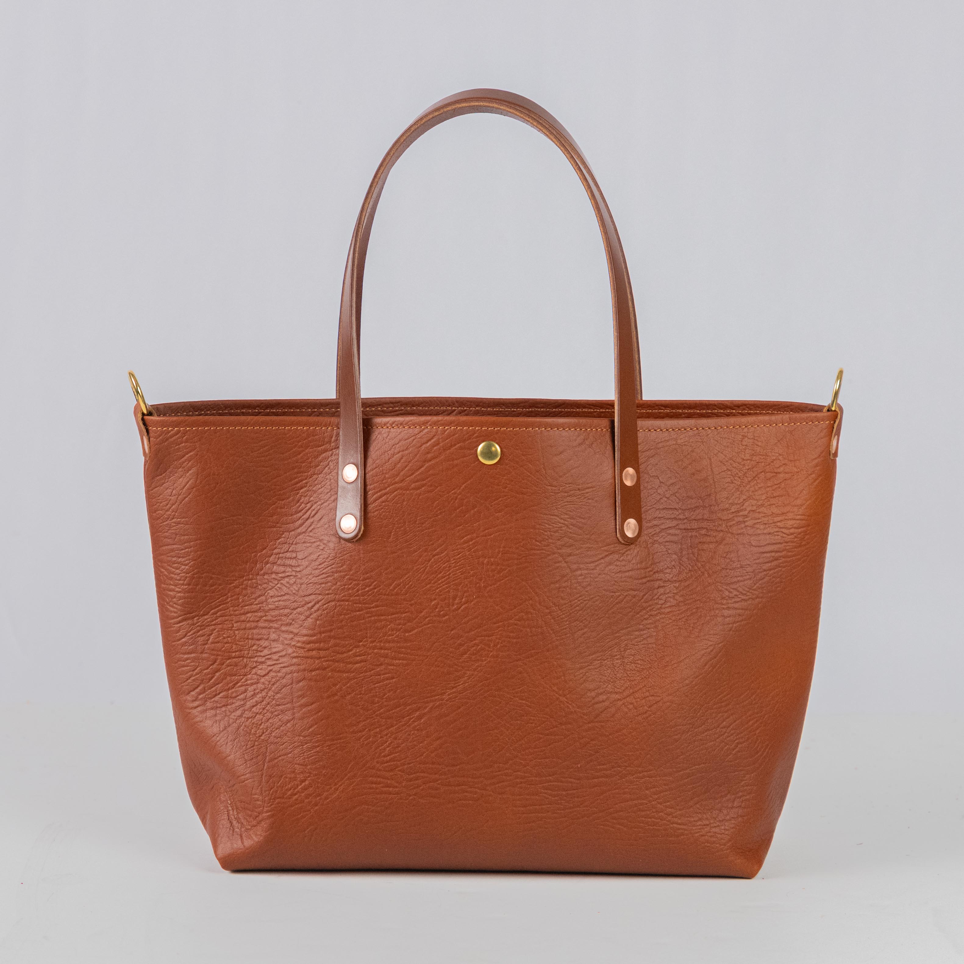 Tan Bison East West Travel Tote