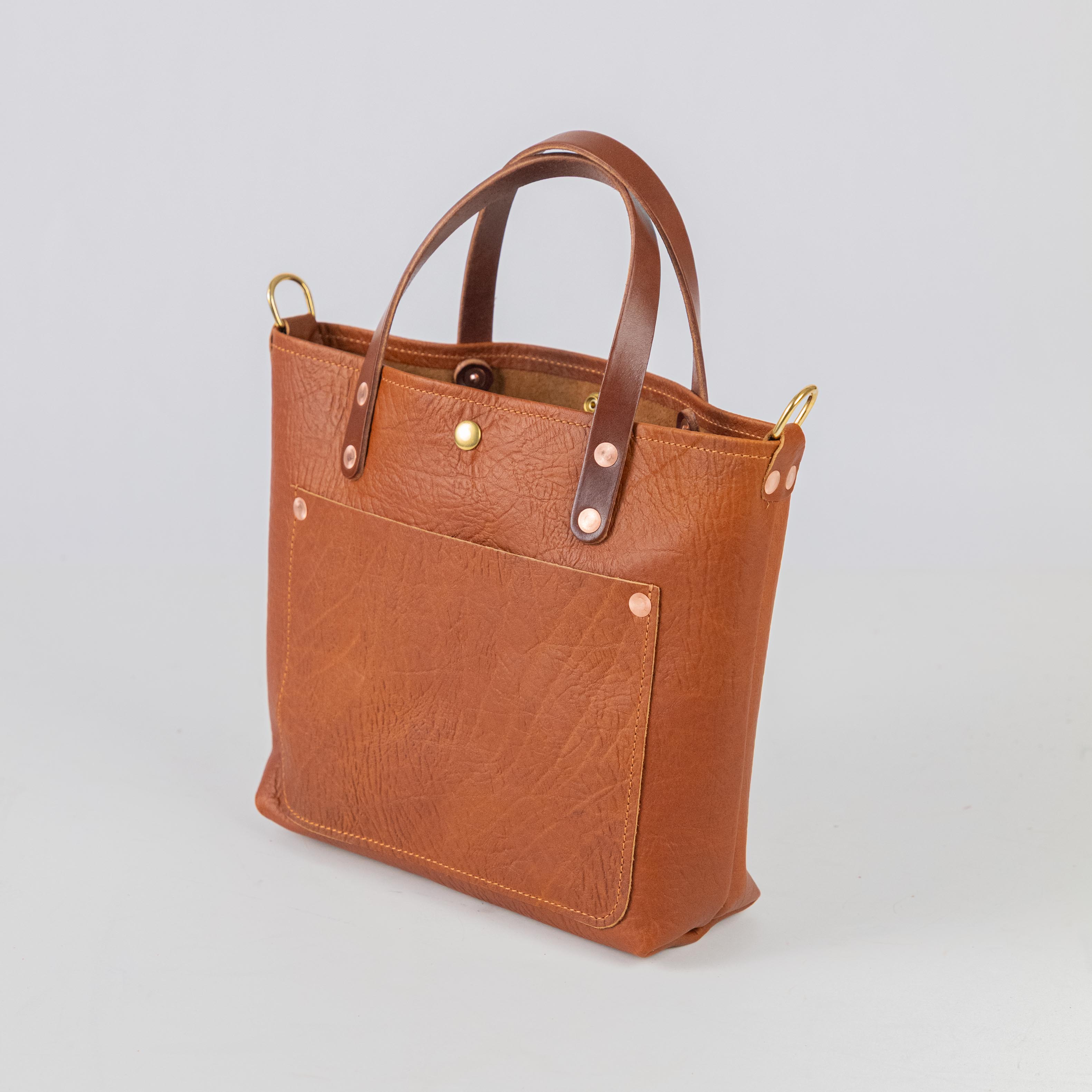 Tan Bison Mini Travel Tote