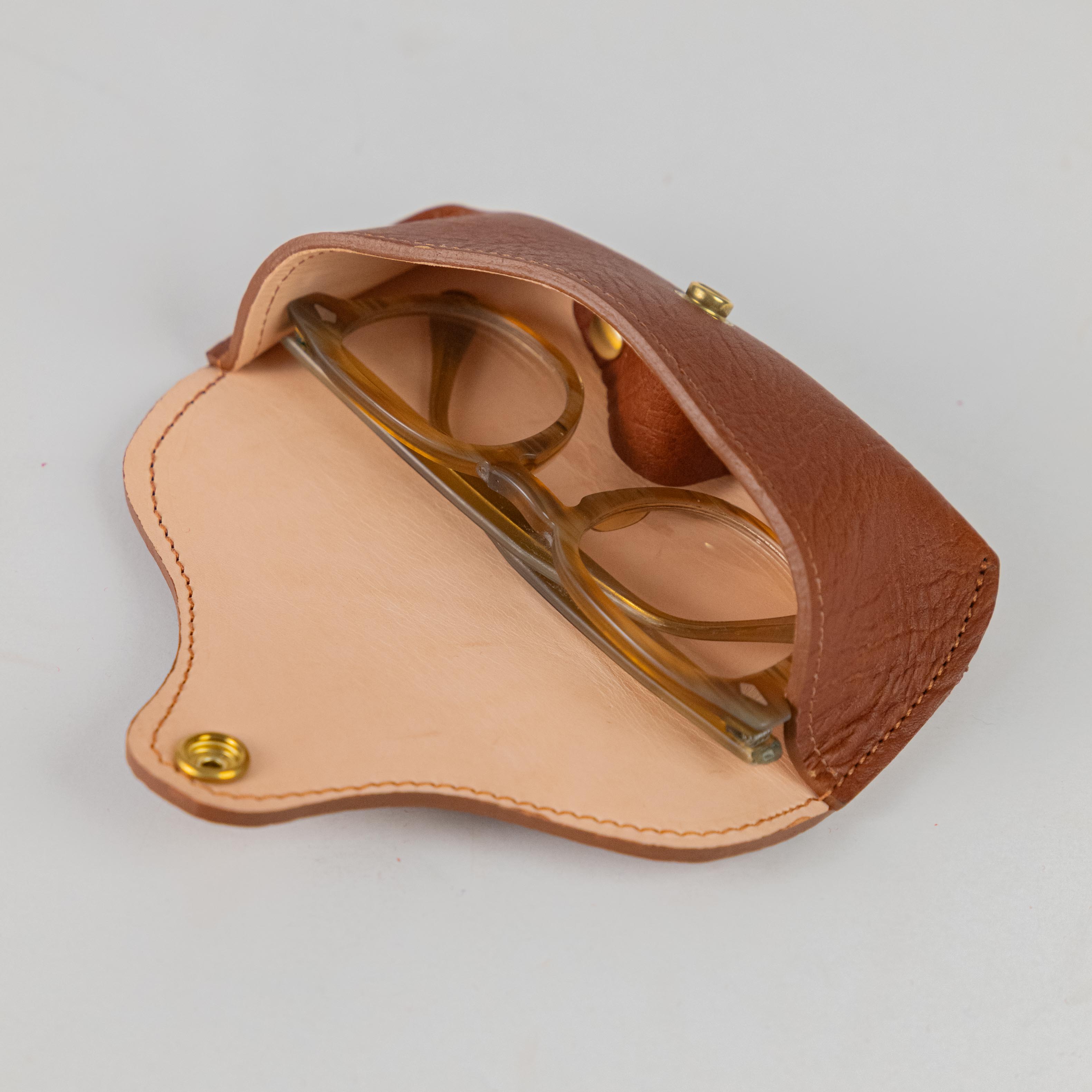 Tan Bison Luxe Sunglasses Case