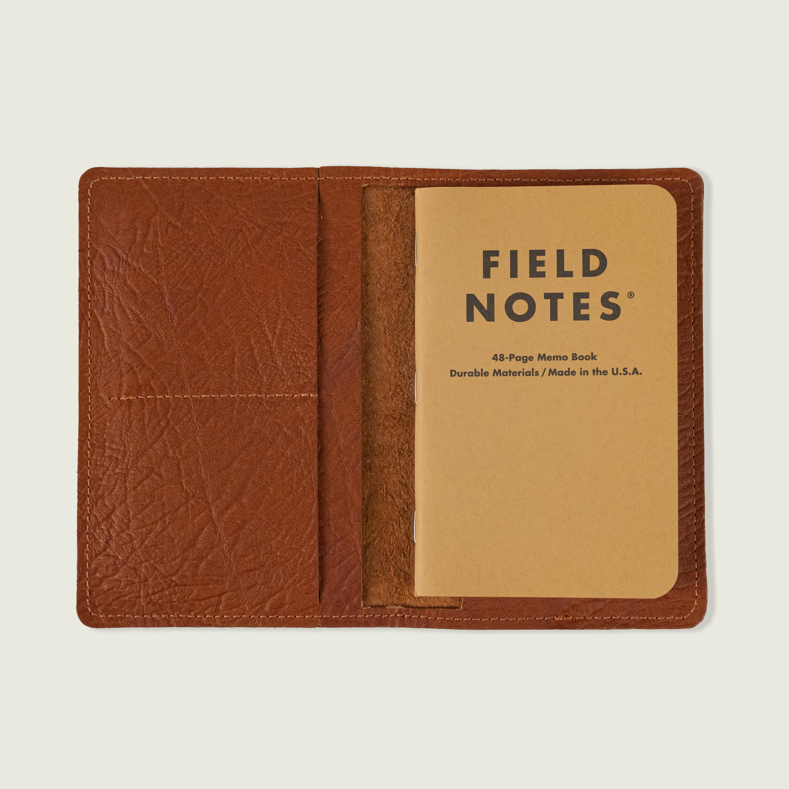 Tan Bison Passport Wallet