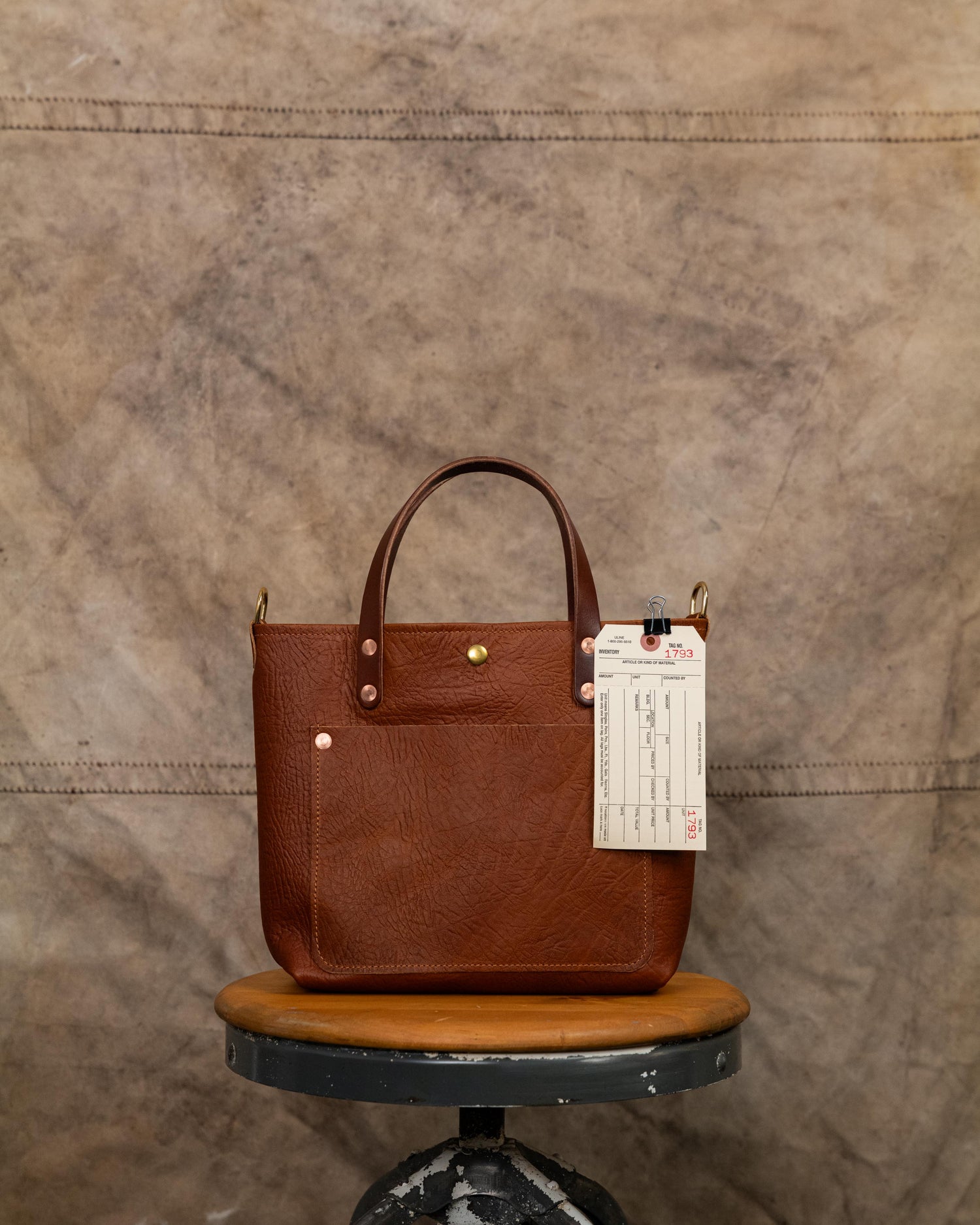 1793 Tan Bison Mini Travel Tote