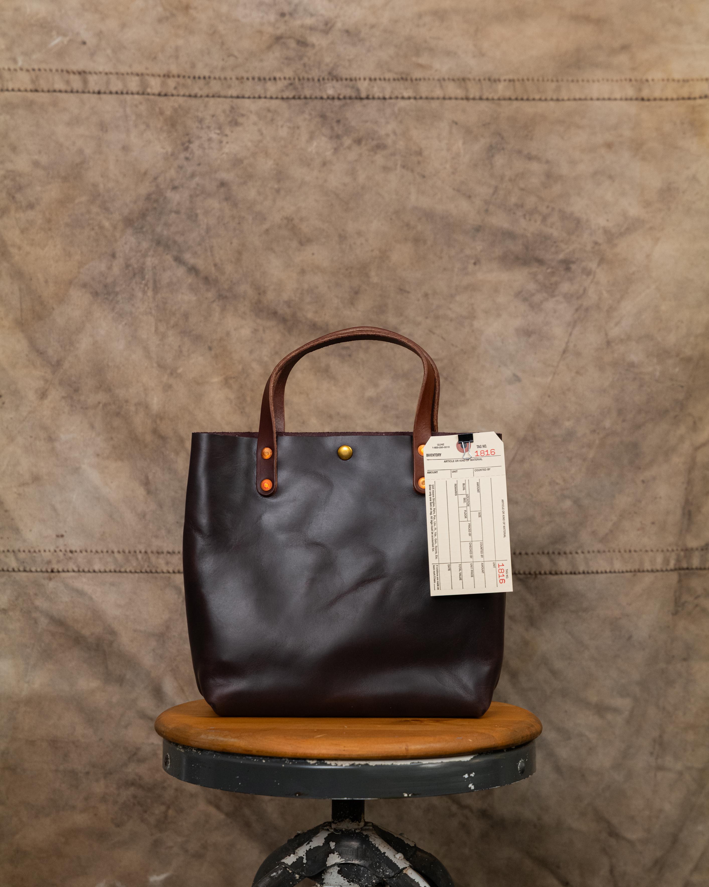 1816 Burgundy Horween Roulette Mini Tote