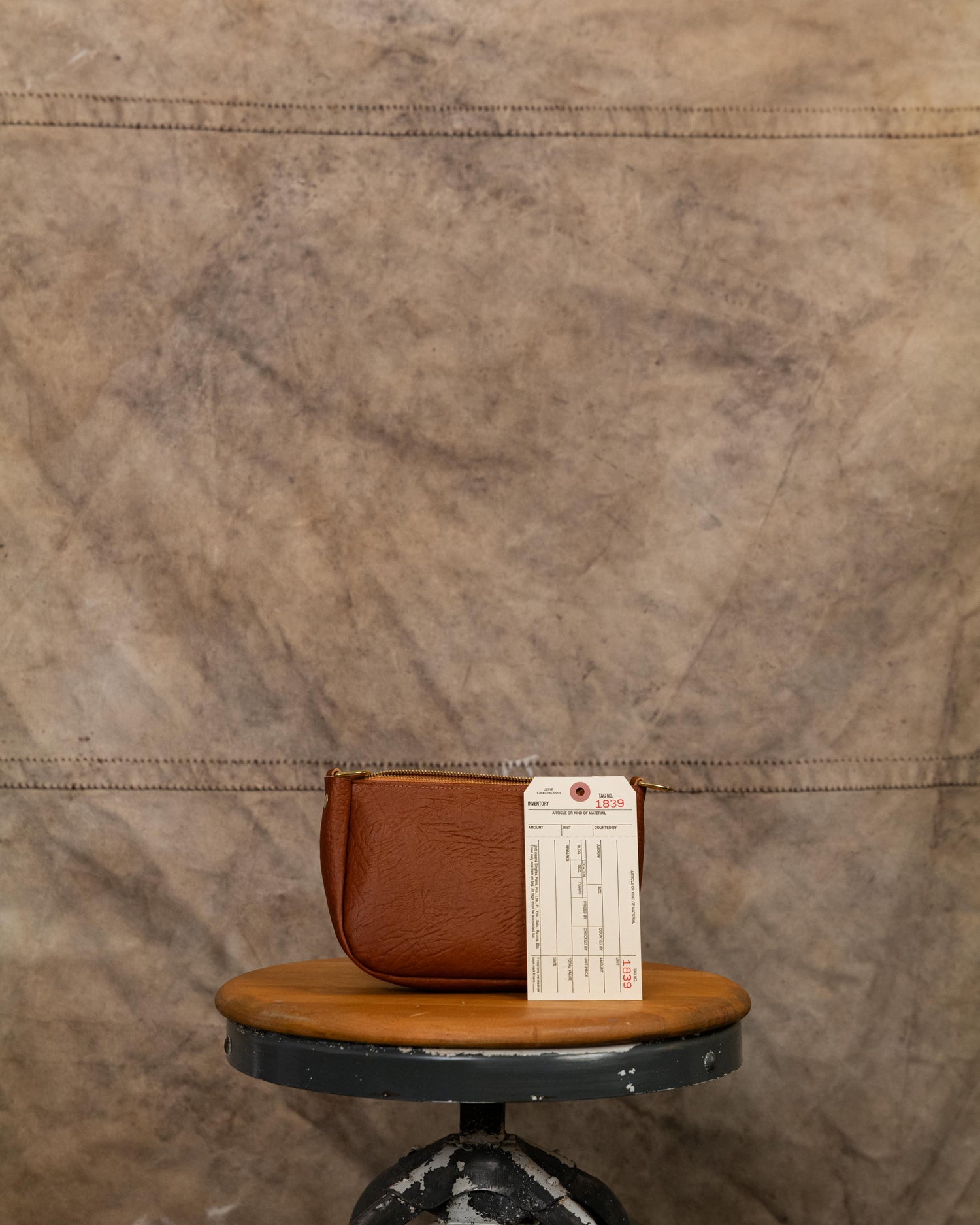 1839 Tan Bison Mini Crossbody Bag