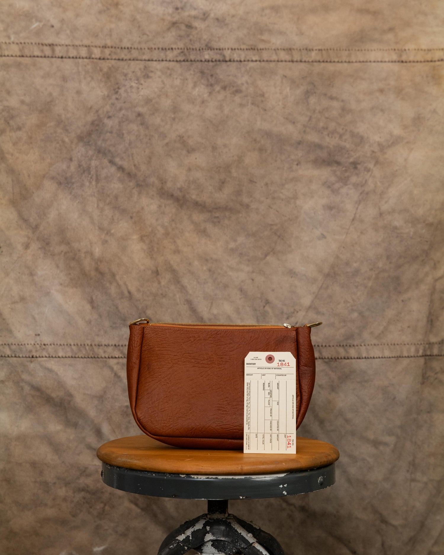 1841 Tan Bison Medium Crossbody Bag