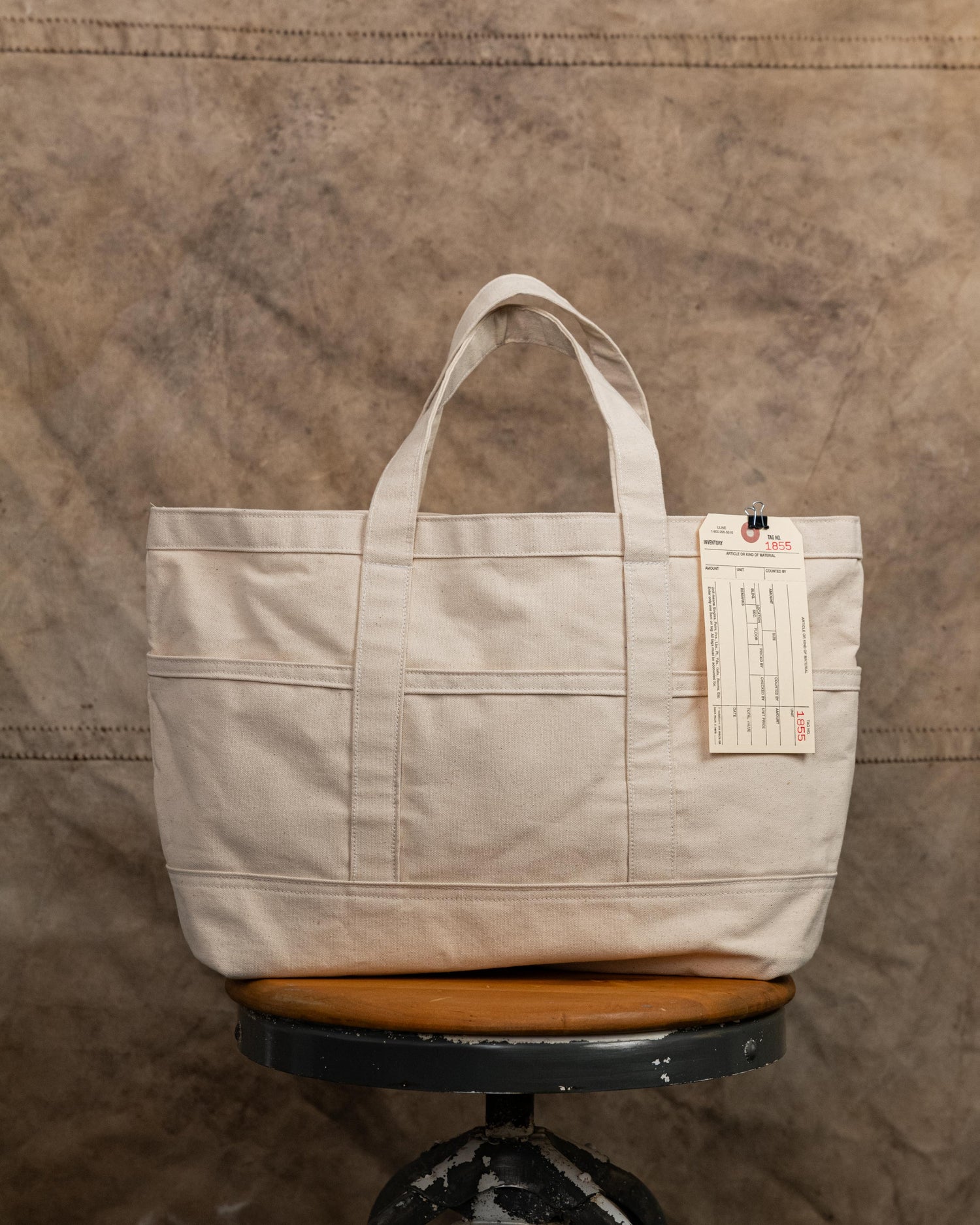 1855 Canvas Pocket Tote Test Bag