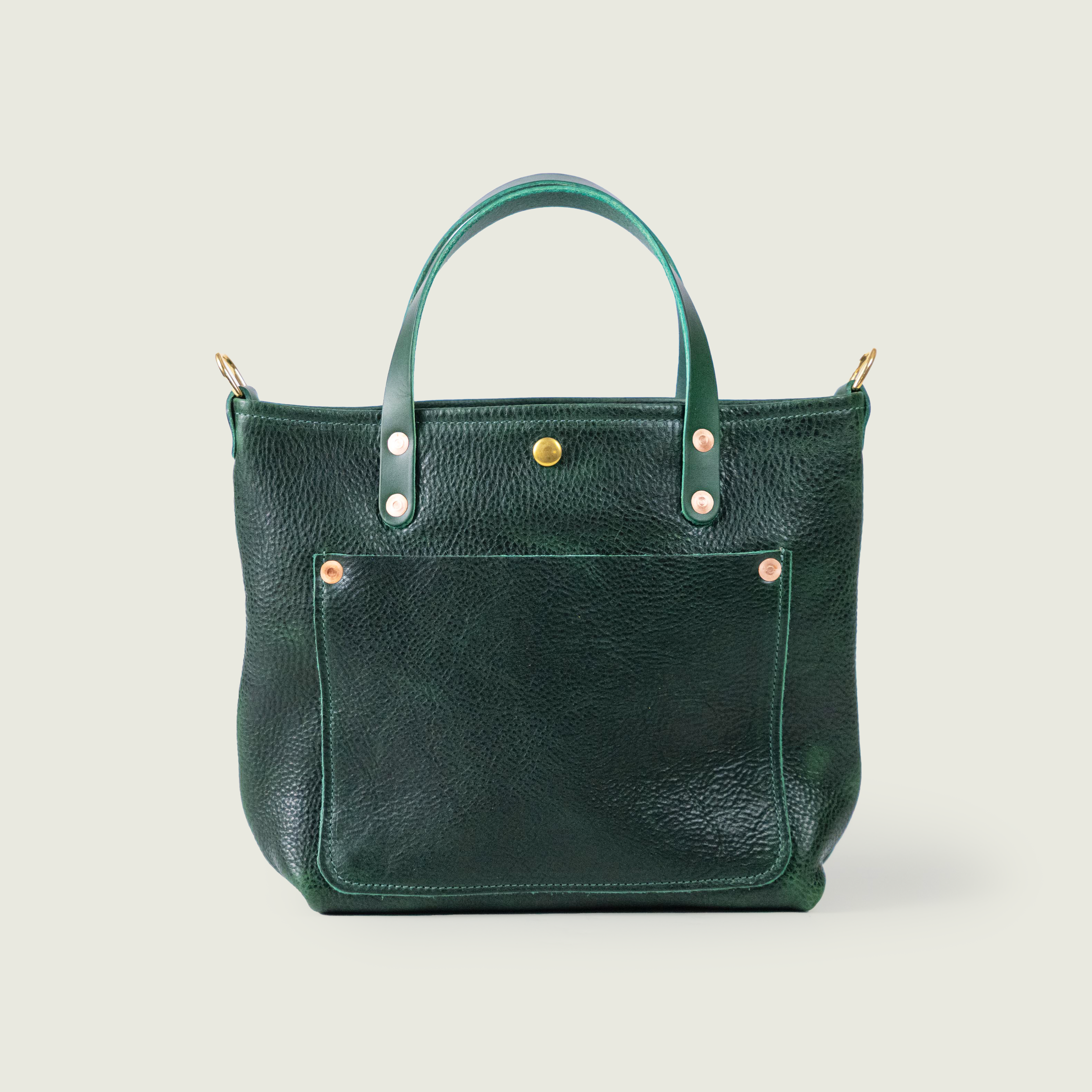 Green Bulldog Mini Travel Tote
