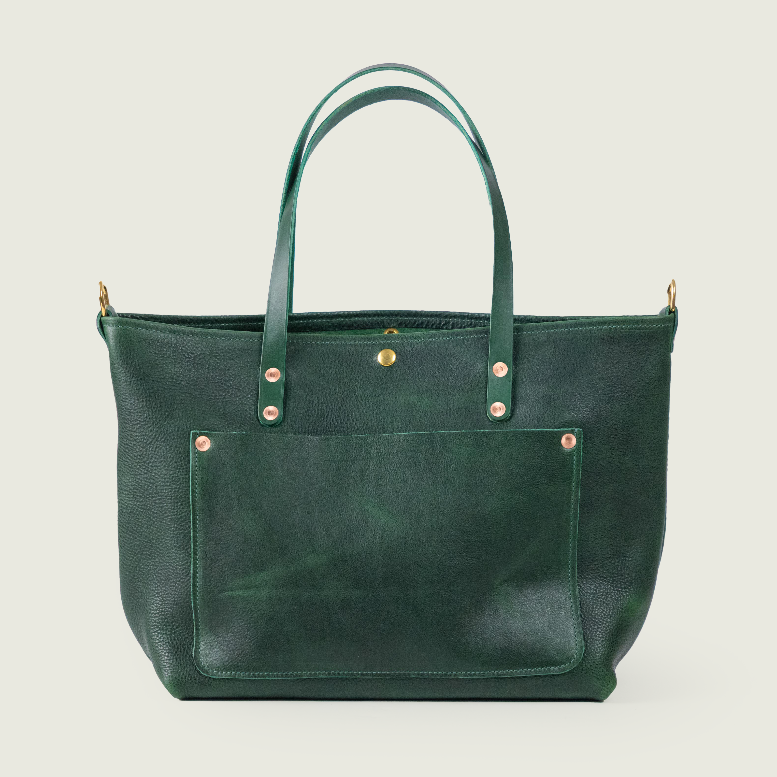 Green Bulldog East West Travel Tote