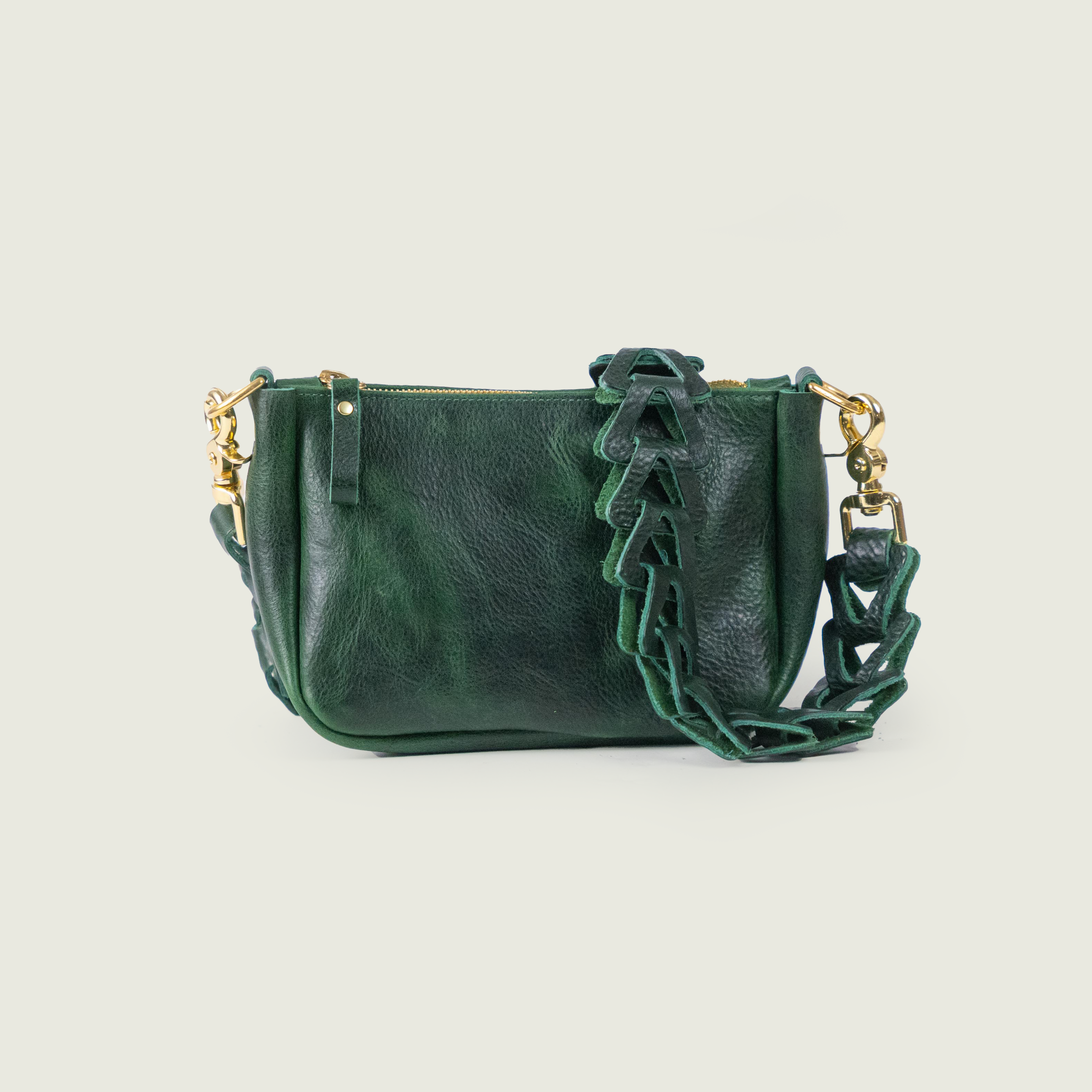 Green Bulldog Mini Crossbody Bag