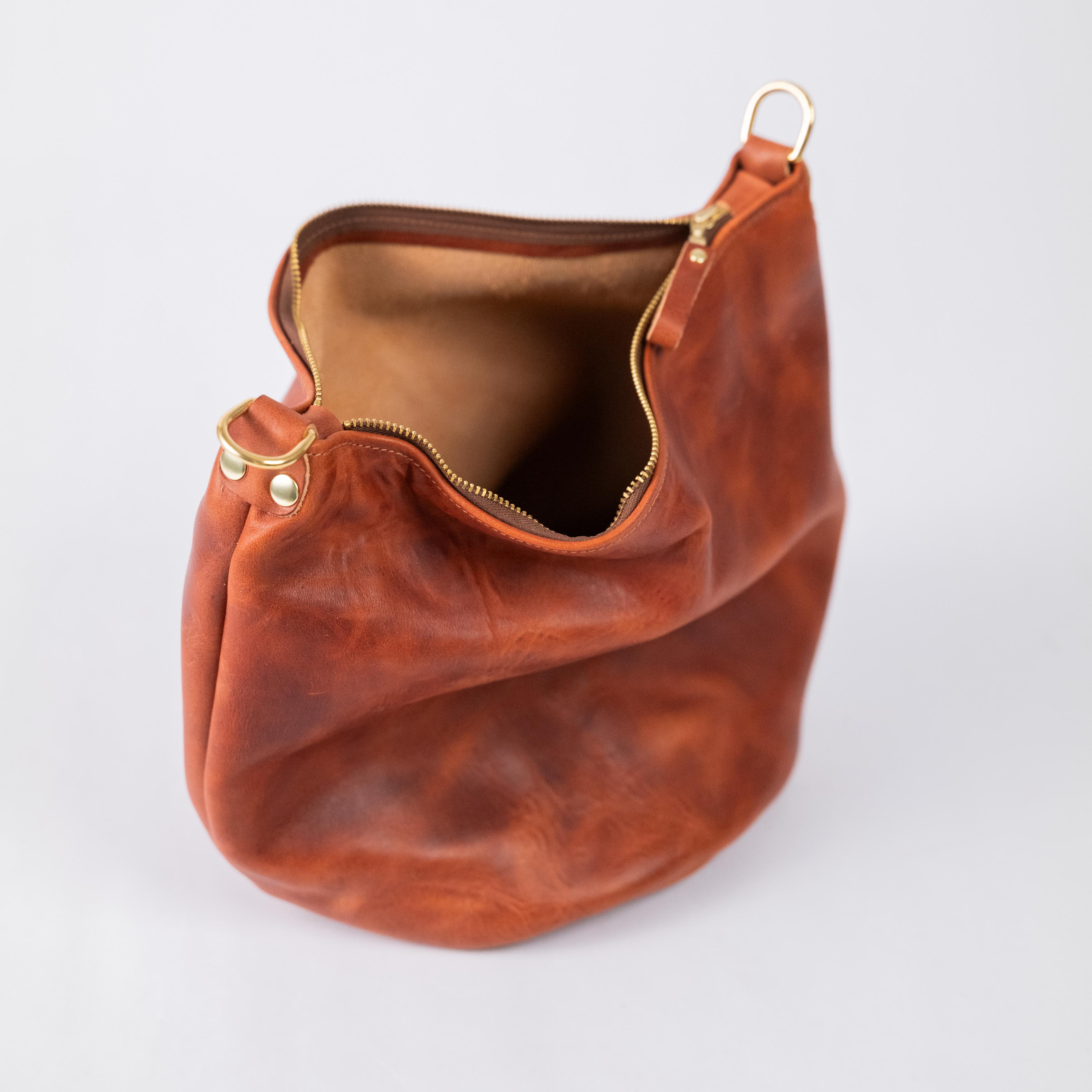 Very Tumbled Old English Derby Mini Zip-Top Bucket Bag