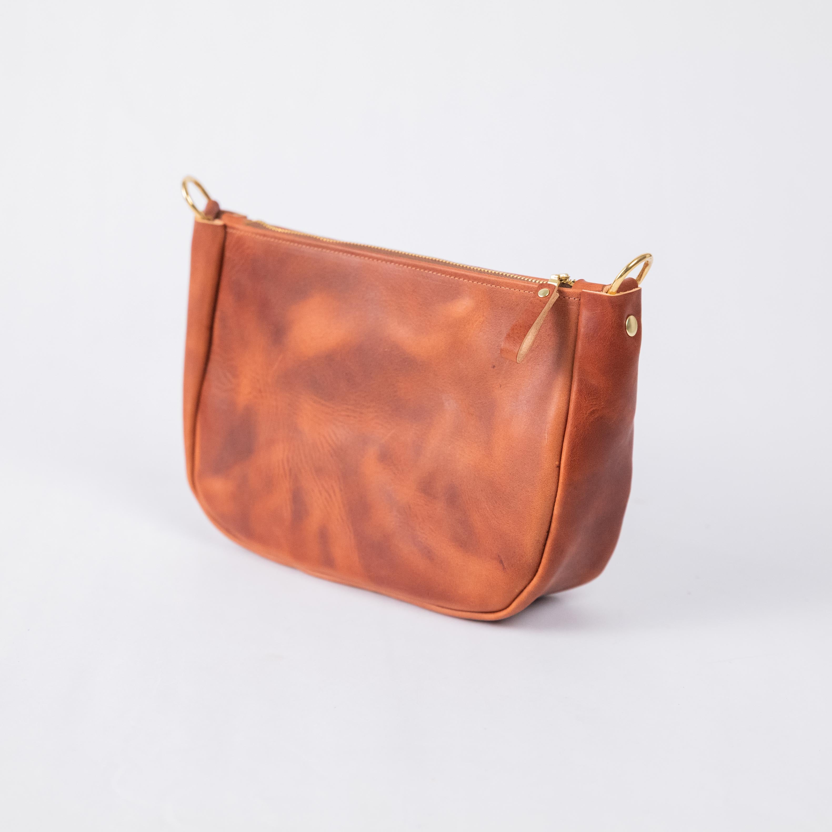 Very Tumbled Old English Derby Medium Crossbody Bag