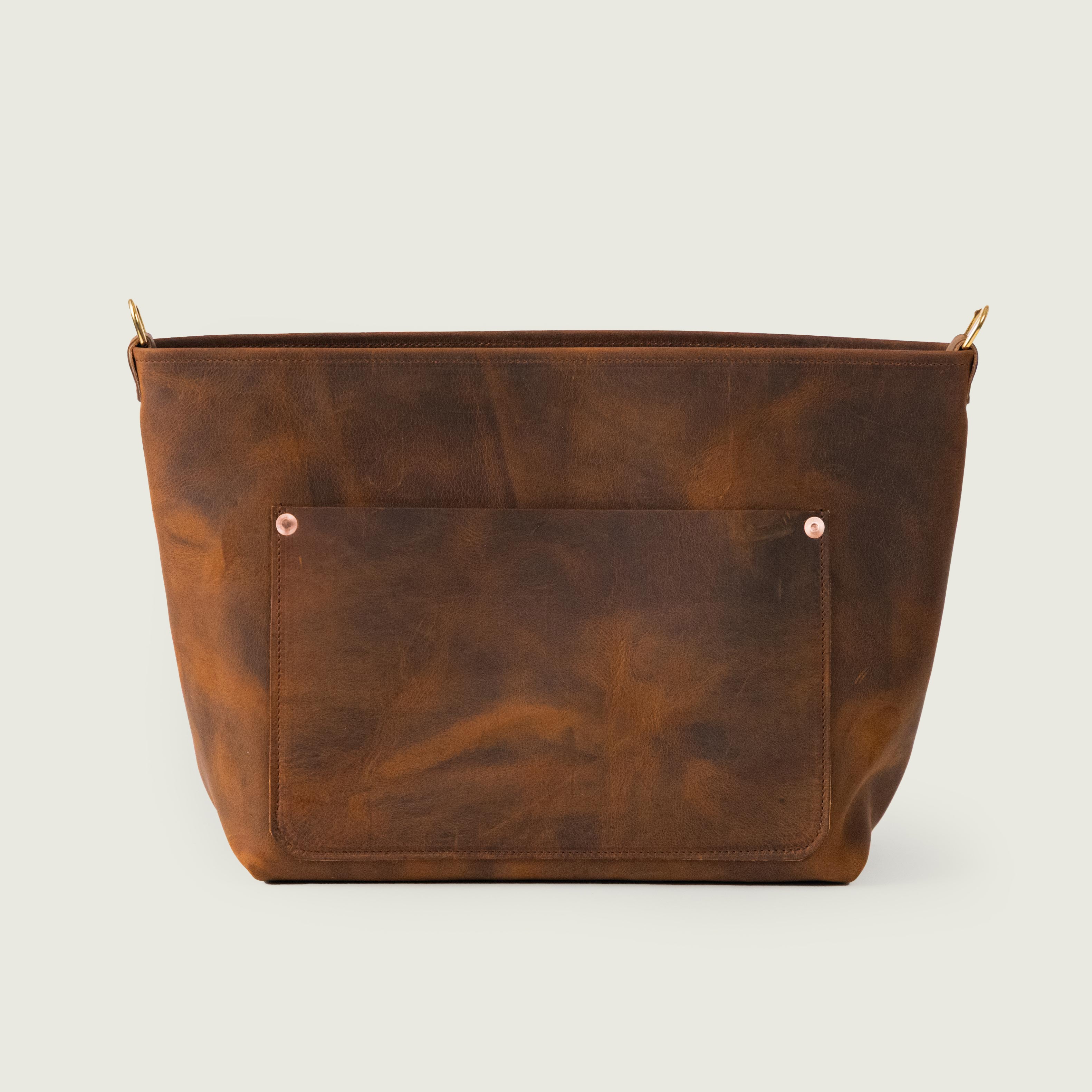 Seidel Crazy Horse East West Crossbody Travel Tote