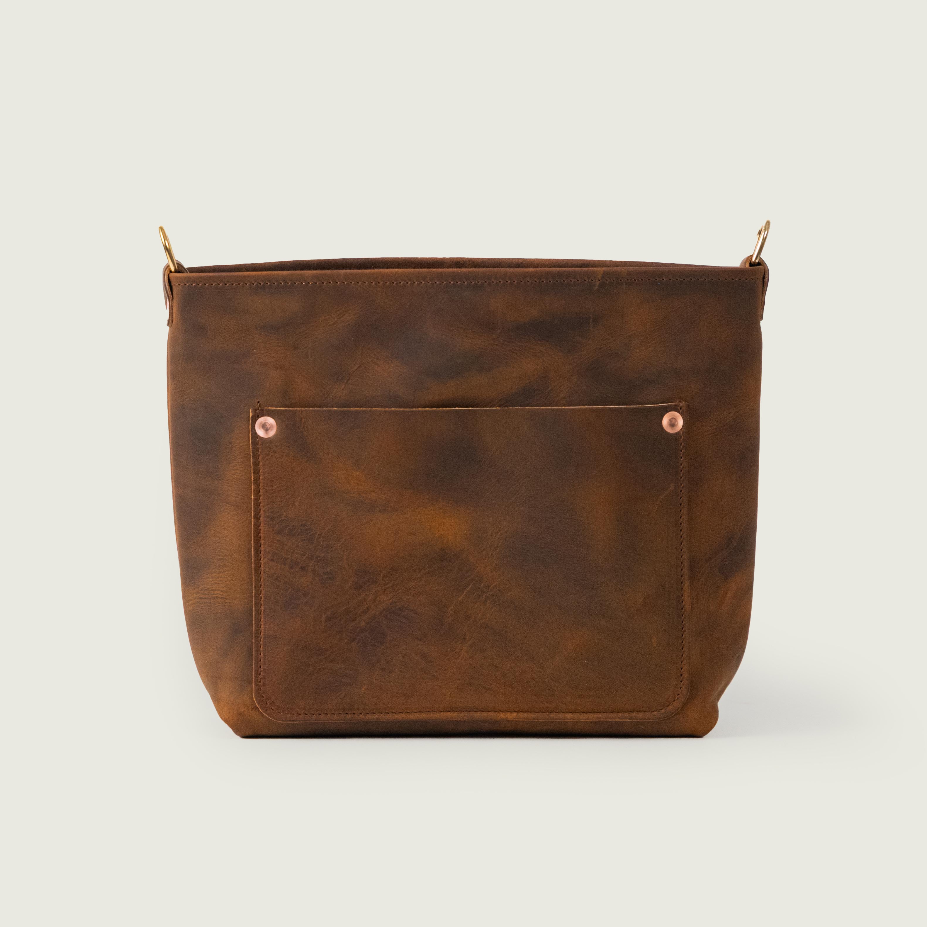 Seidel Crazy Horse Mini Crossbody Travel Tote