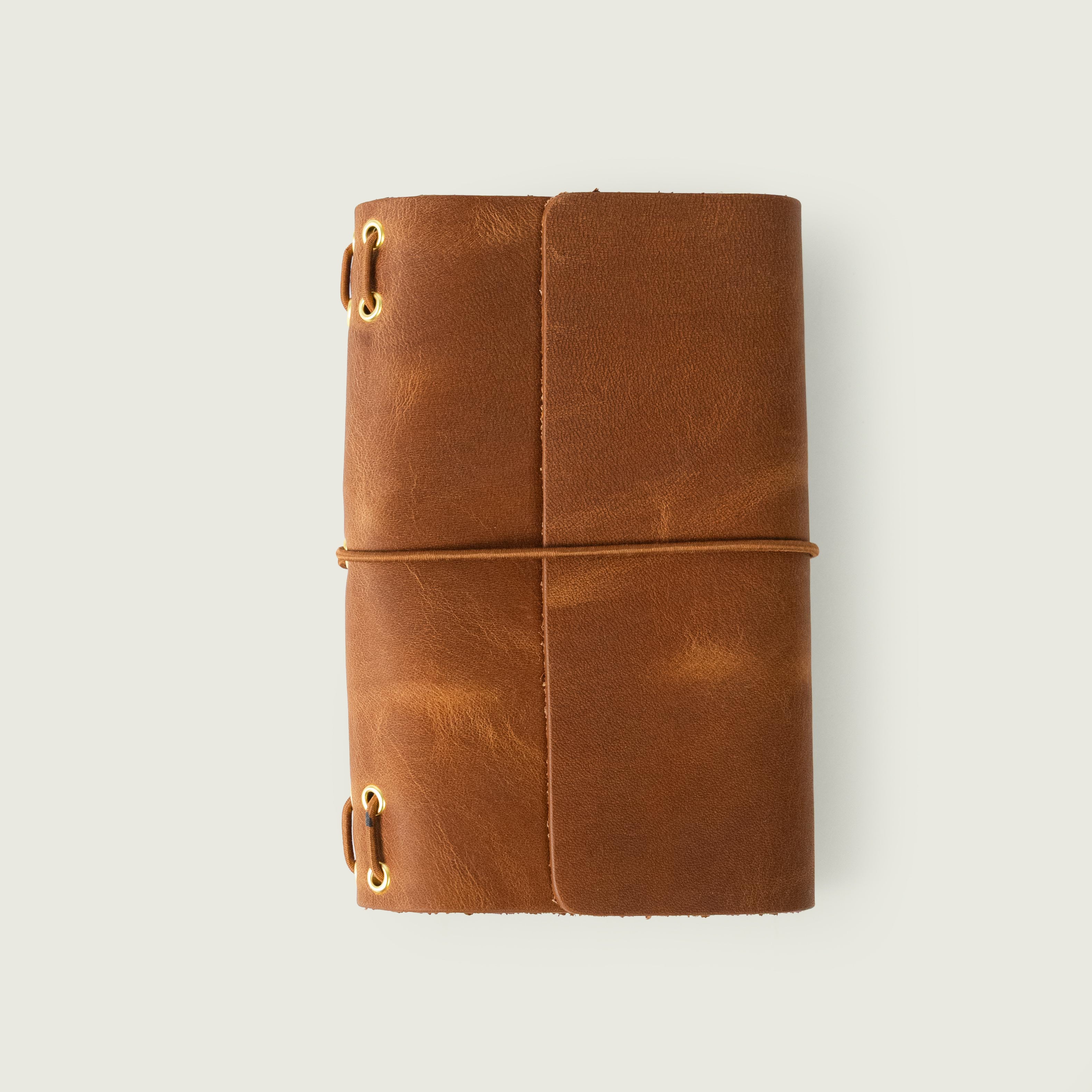 English Tan Harvest Mini Travel Journal