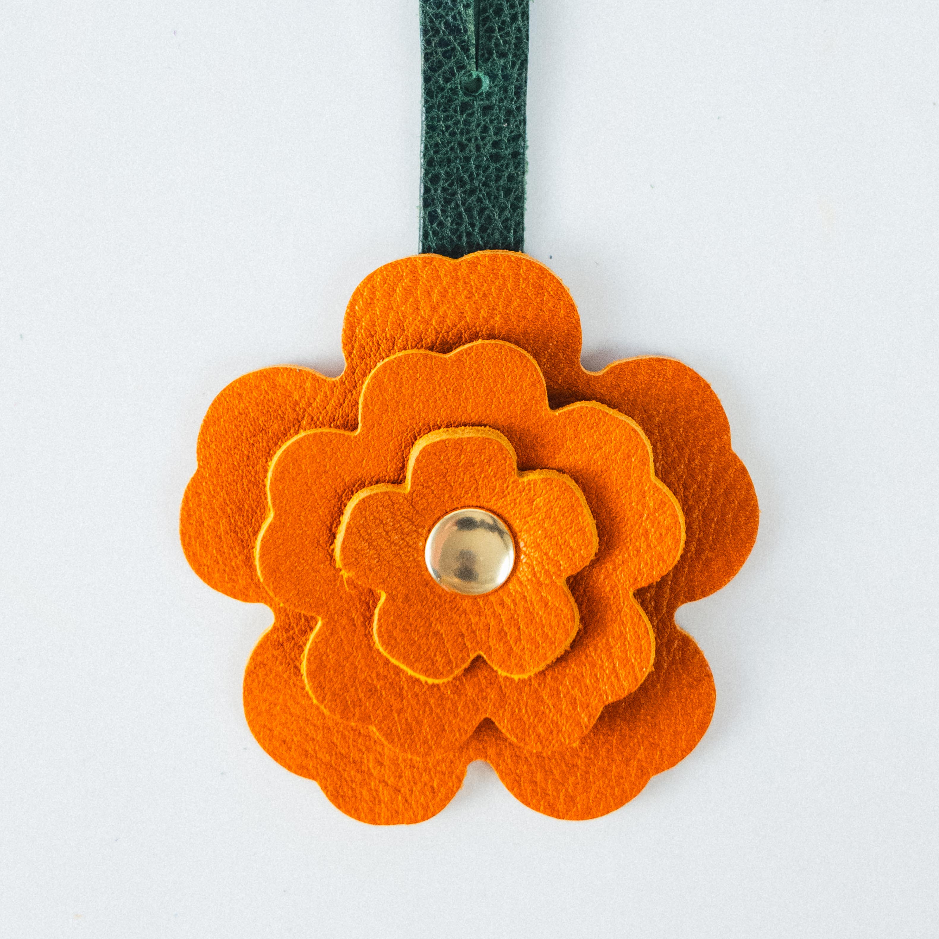 Honey Bulldog Flower Charm