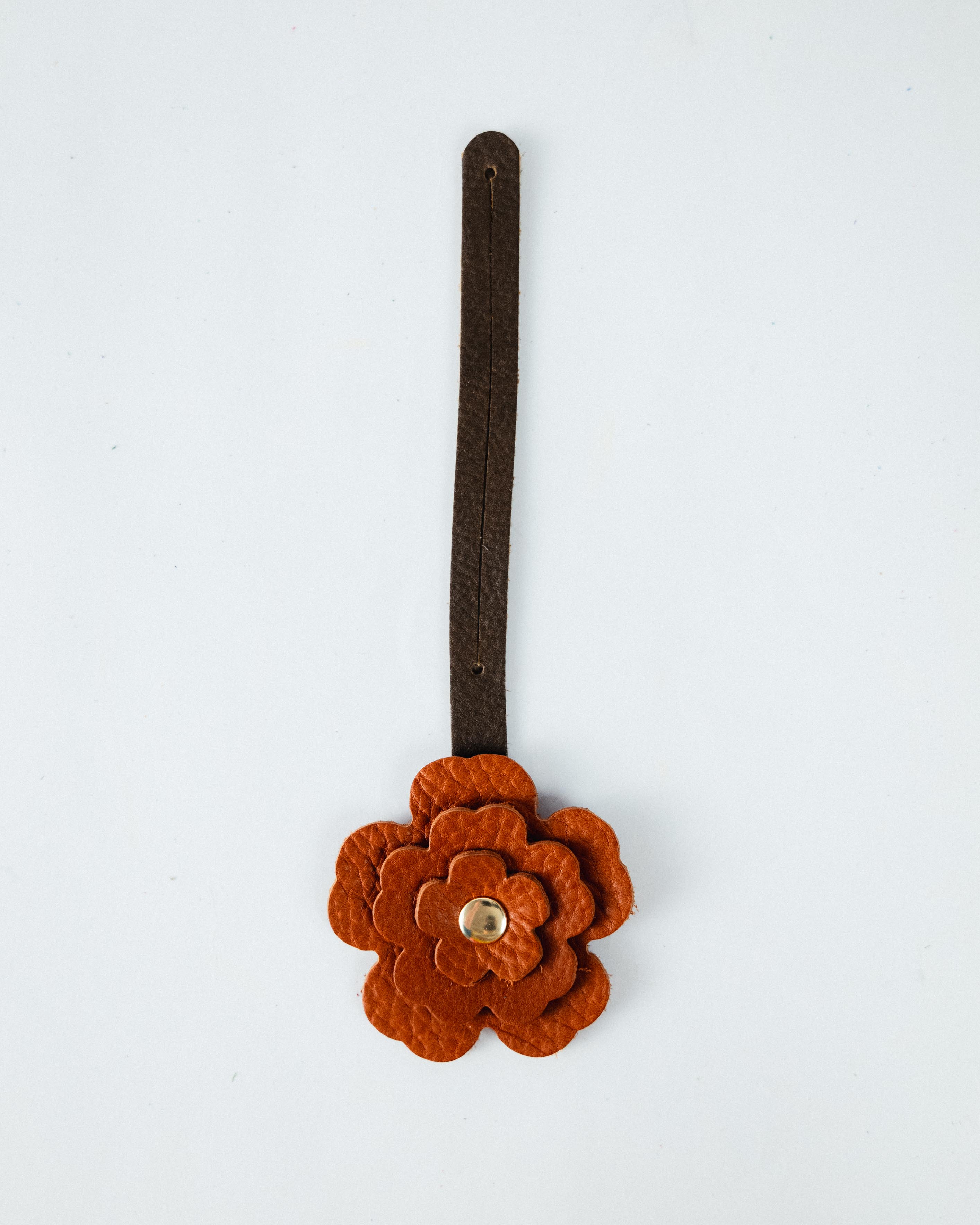 Cognac Cypress Flower Charm