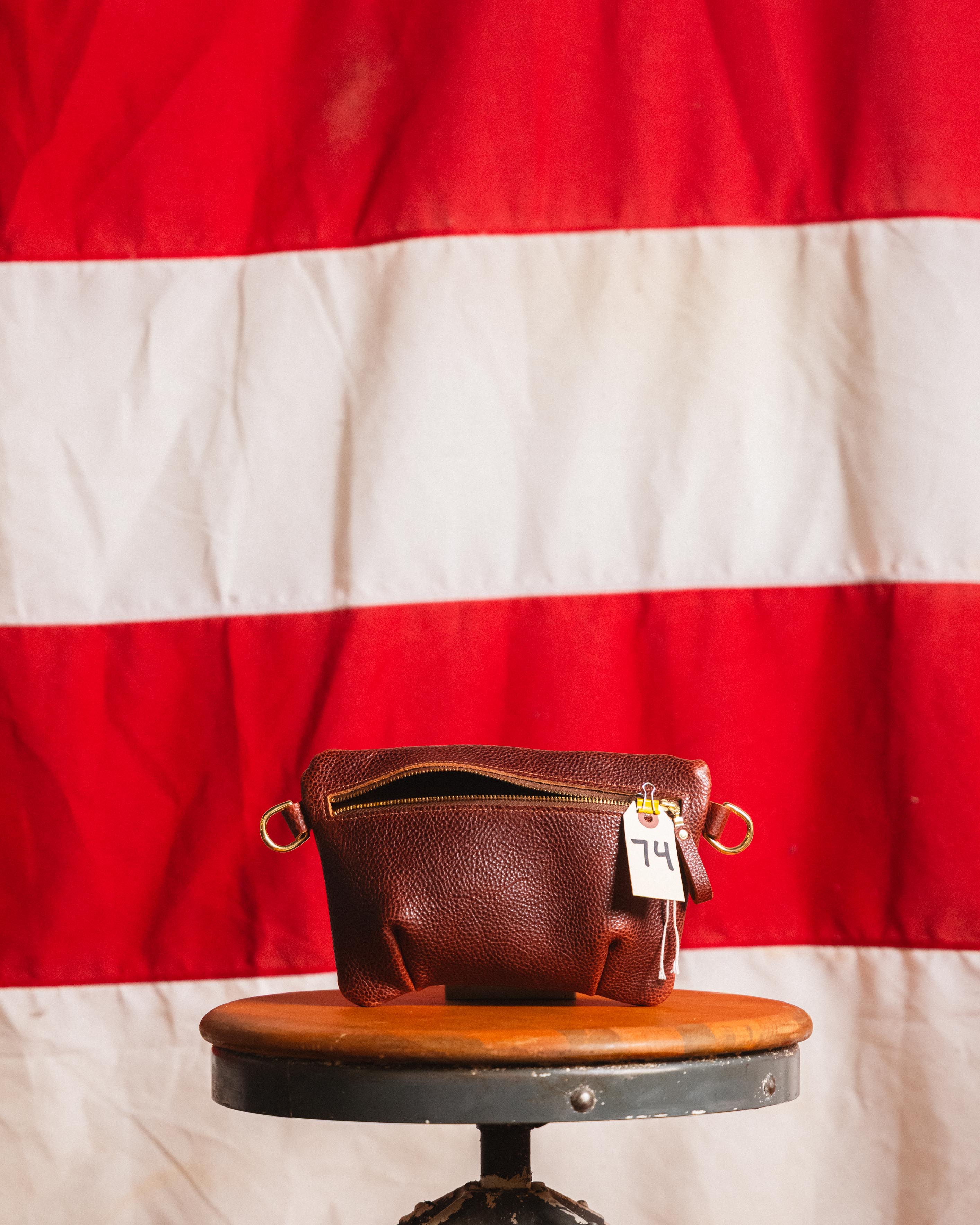 74. Dark Tan Bulldog Belt Bag