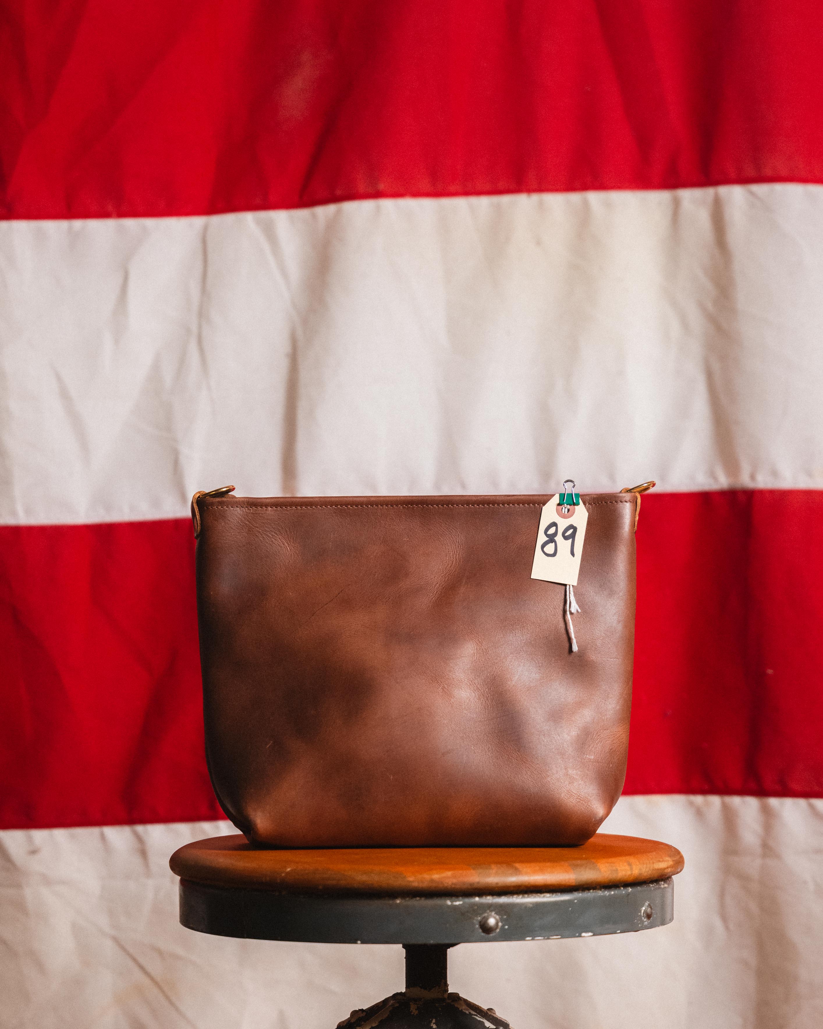 89. English Tan Mini Crossbody Tote