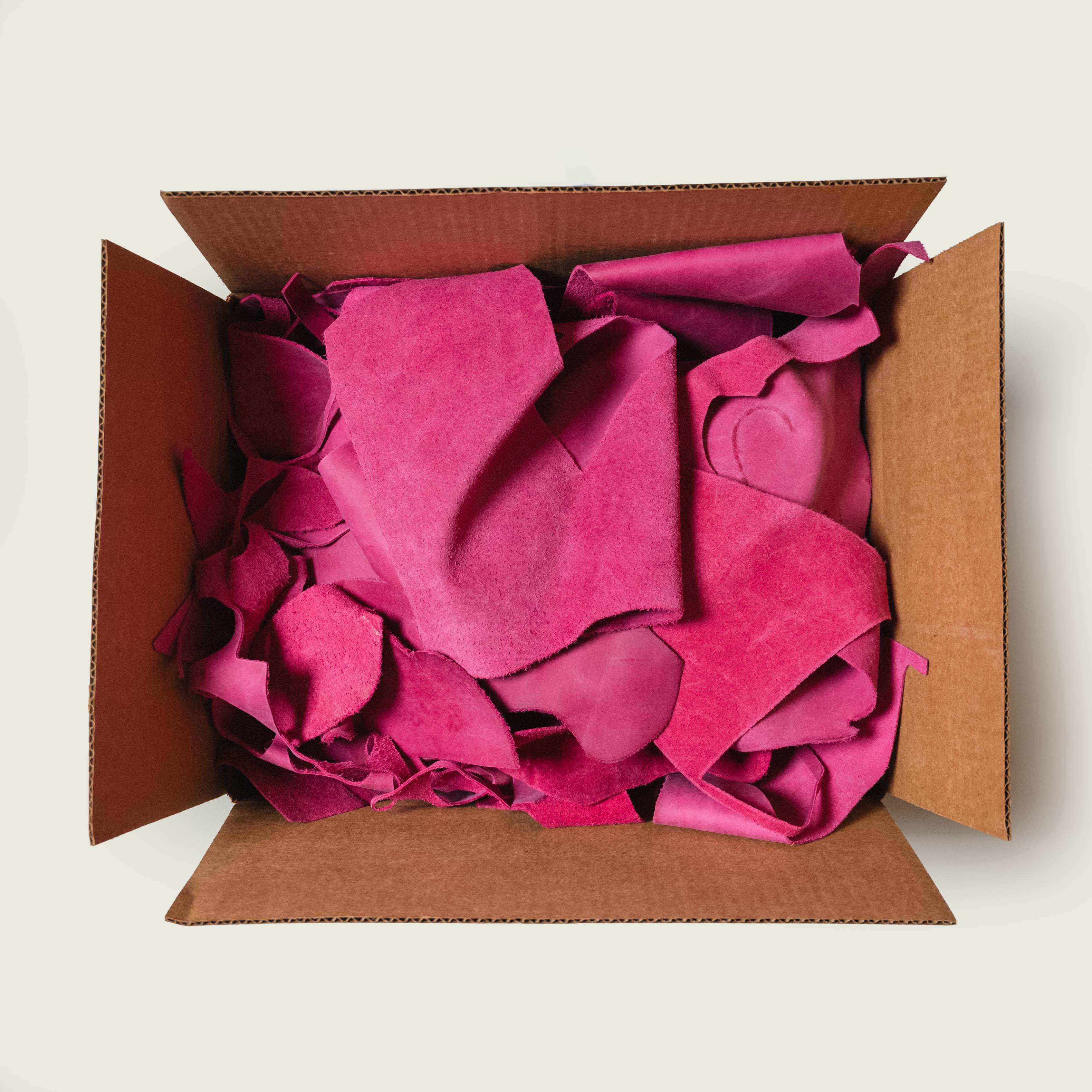 20lbs of Scrap Pink Leather