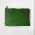 Leaf Cypress Medium Zip Pouch- leather zipper pouch - KMM & Co.