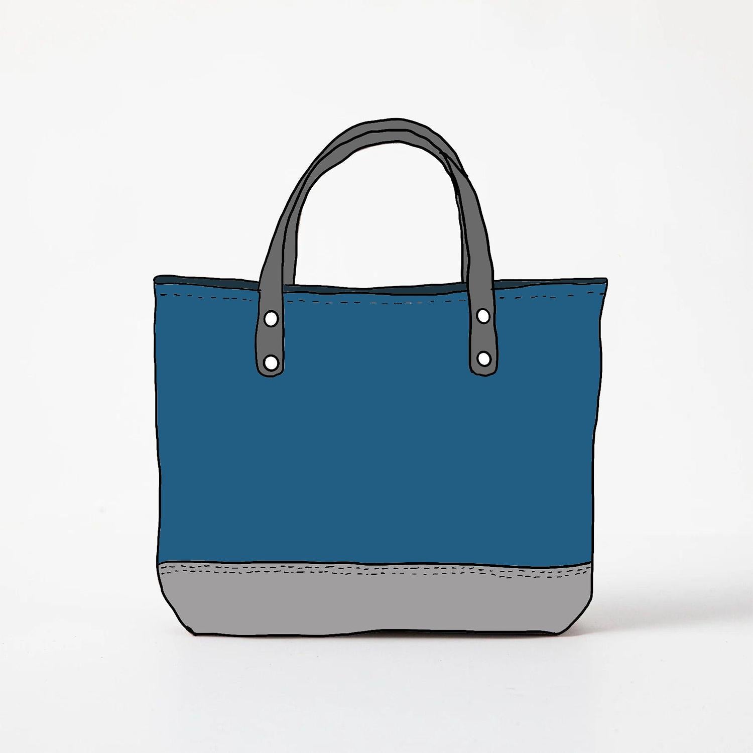 Leather Roulette Mini Panel Tote
