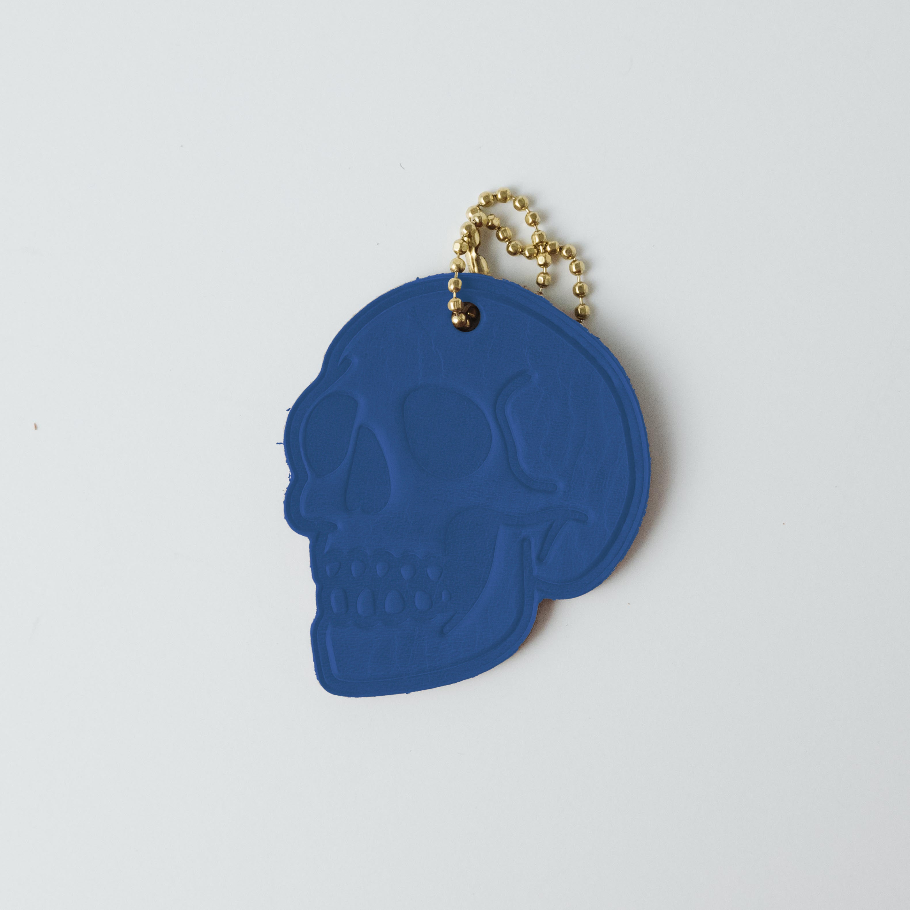 Leather Skull Tag- personalized luggage tags - custom luggage tags - KMM & Co.
