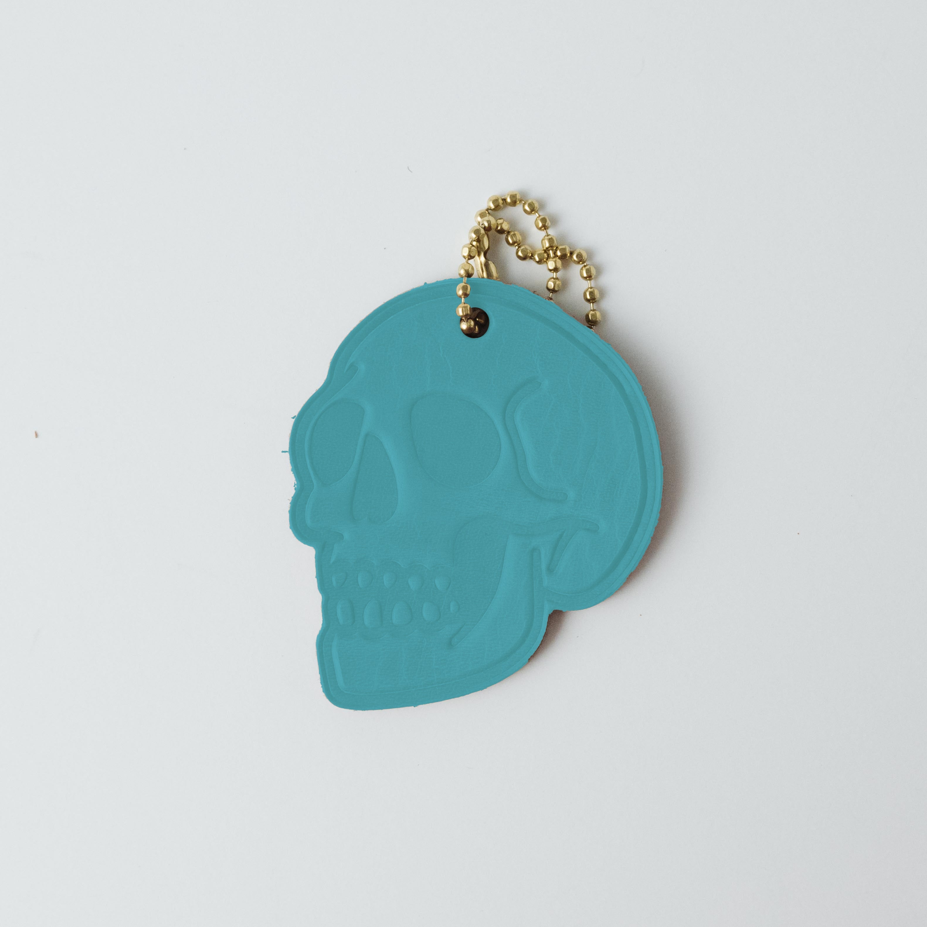 Leather Skull Tag- personalized luggage tags - custom luggage tags - KMM & Co.