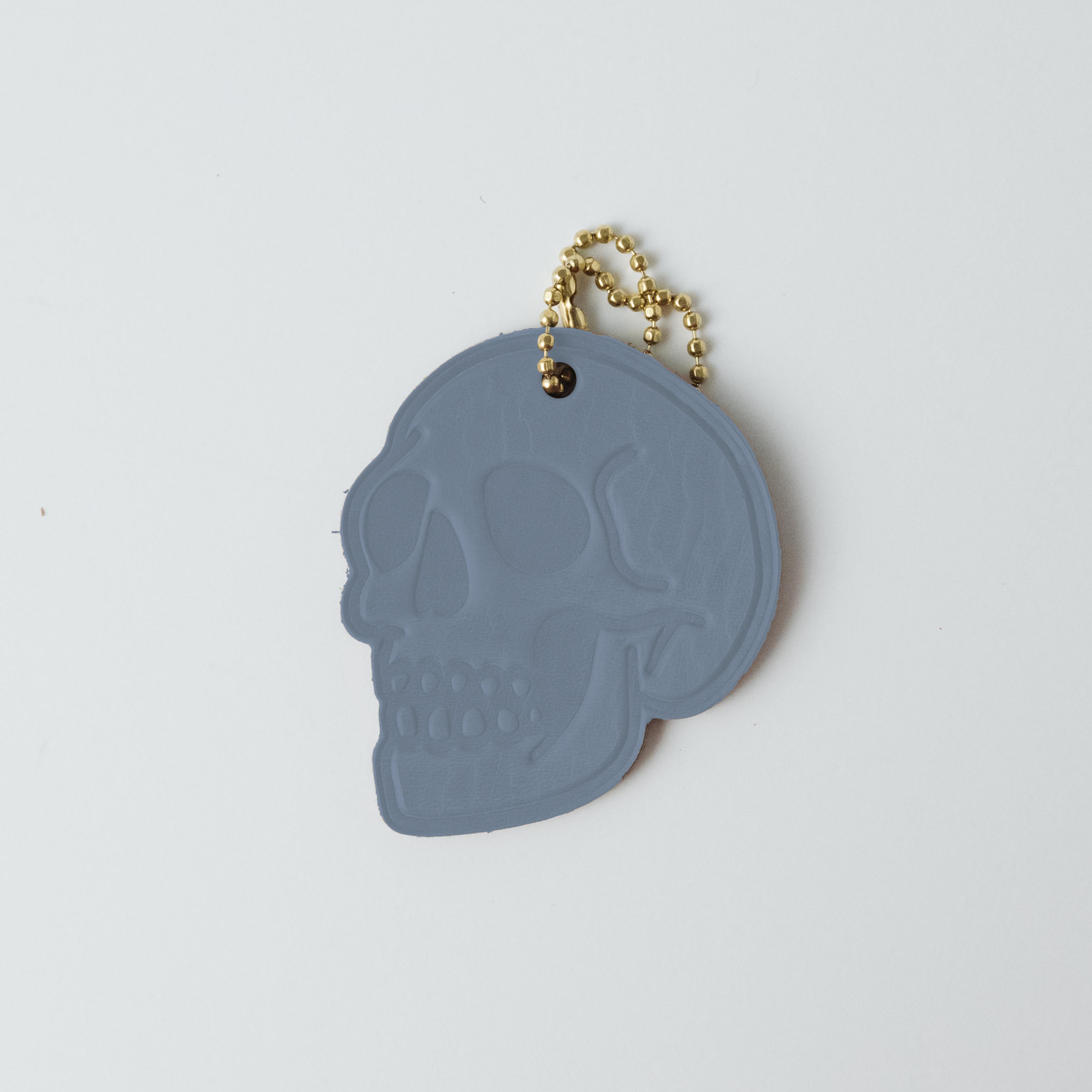 Leather Skull Tag- personalized luggage tags - custom luggage tags - KMM & Co.