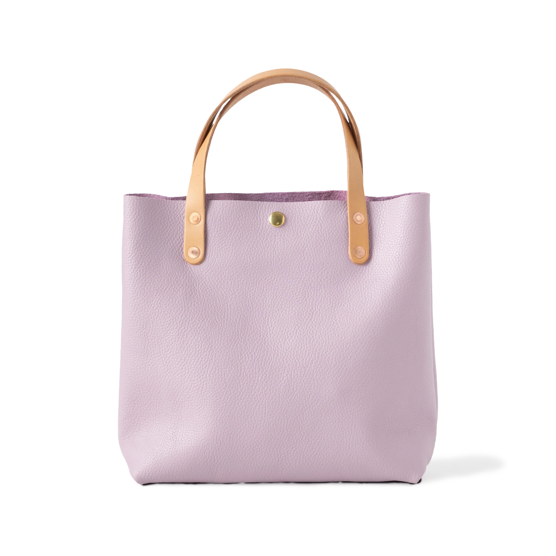 Lilac Italian Pebbled Mini Tote