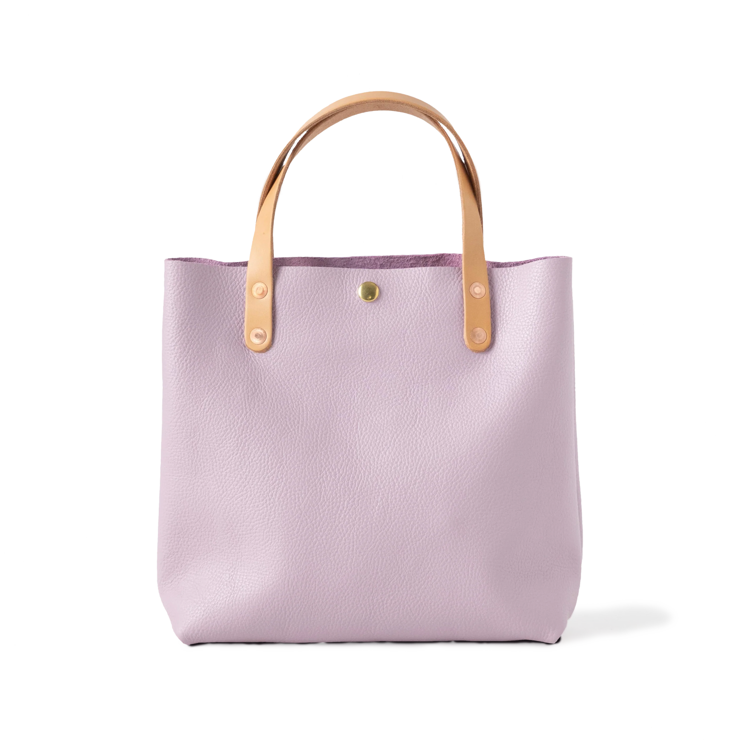Lilac Italian Pebbled Mini Tote