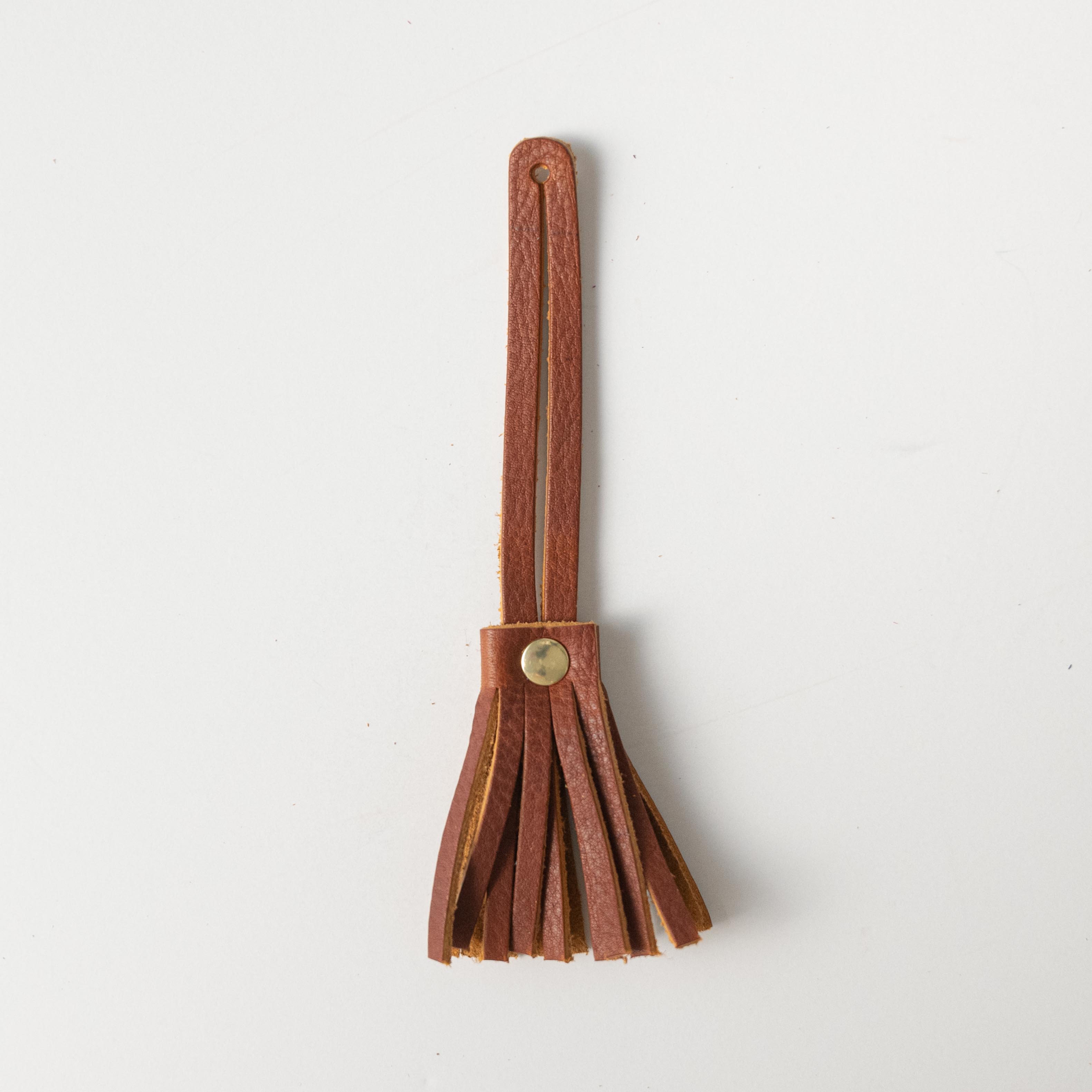 Macchiato Mini Tassel- leather tassel keychain - KMM & Co.