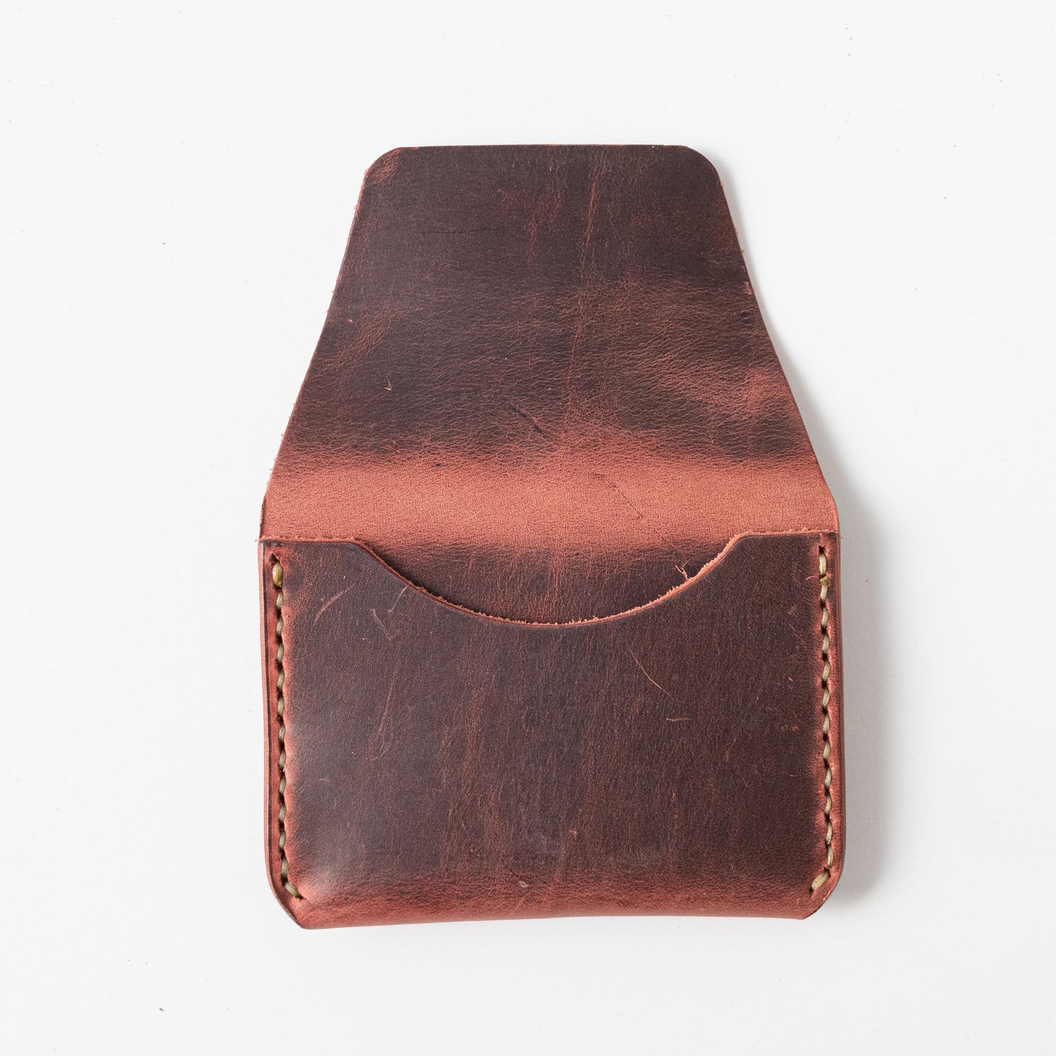 Mulberry Flap Wallet- mens leather wallet - handmade leather wallets at KMM & Co.