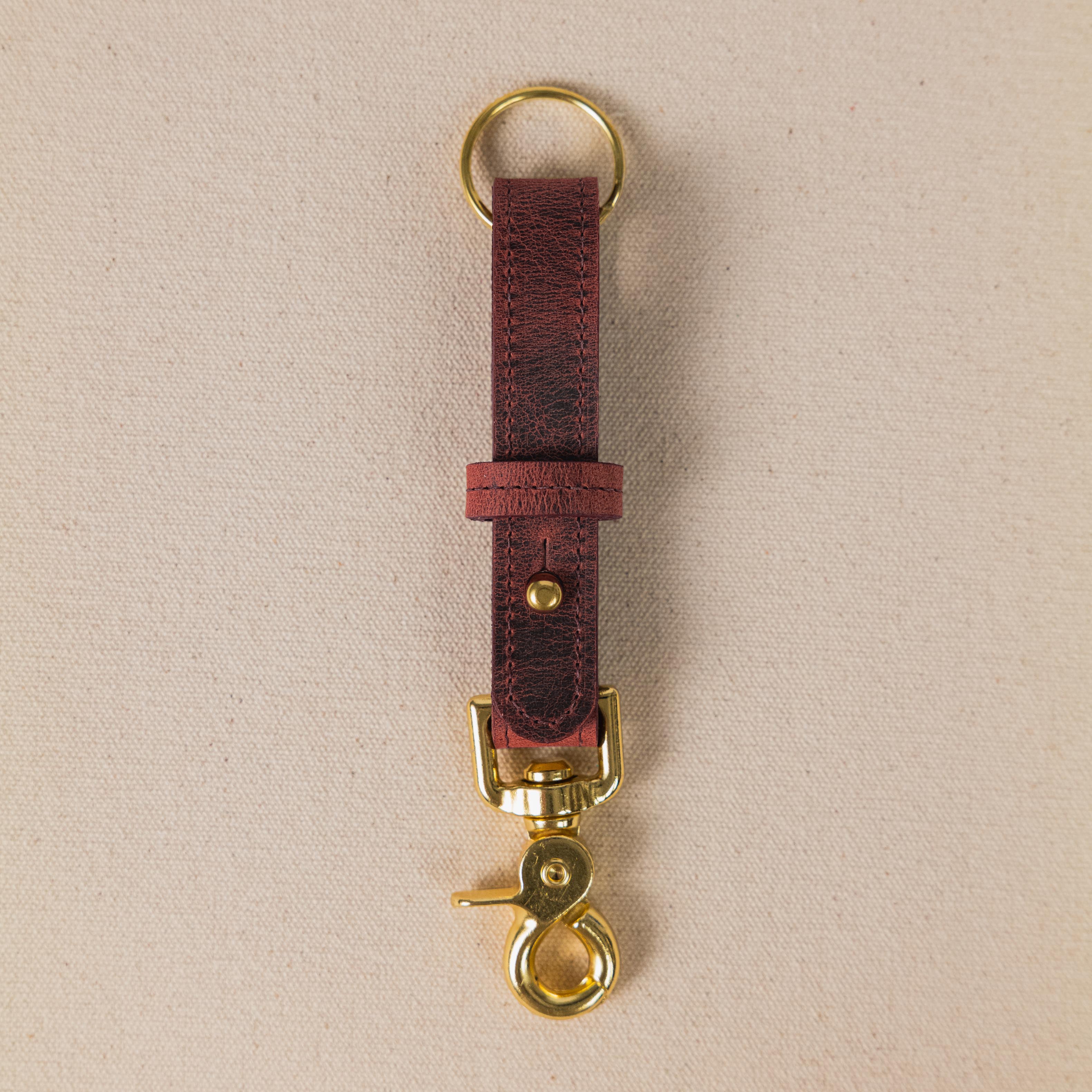 Mulberry Key Lanyard- leather keychain for men and women - KMM & Co.