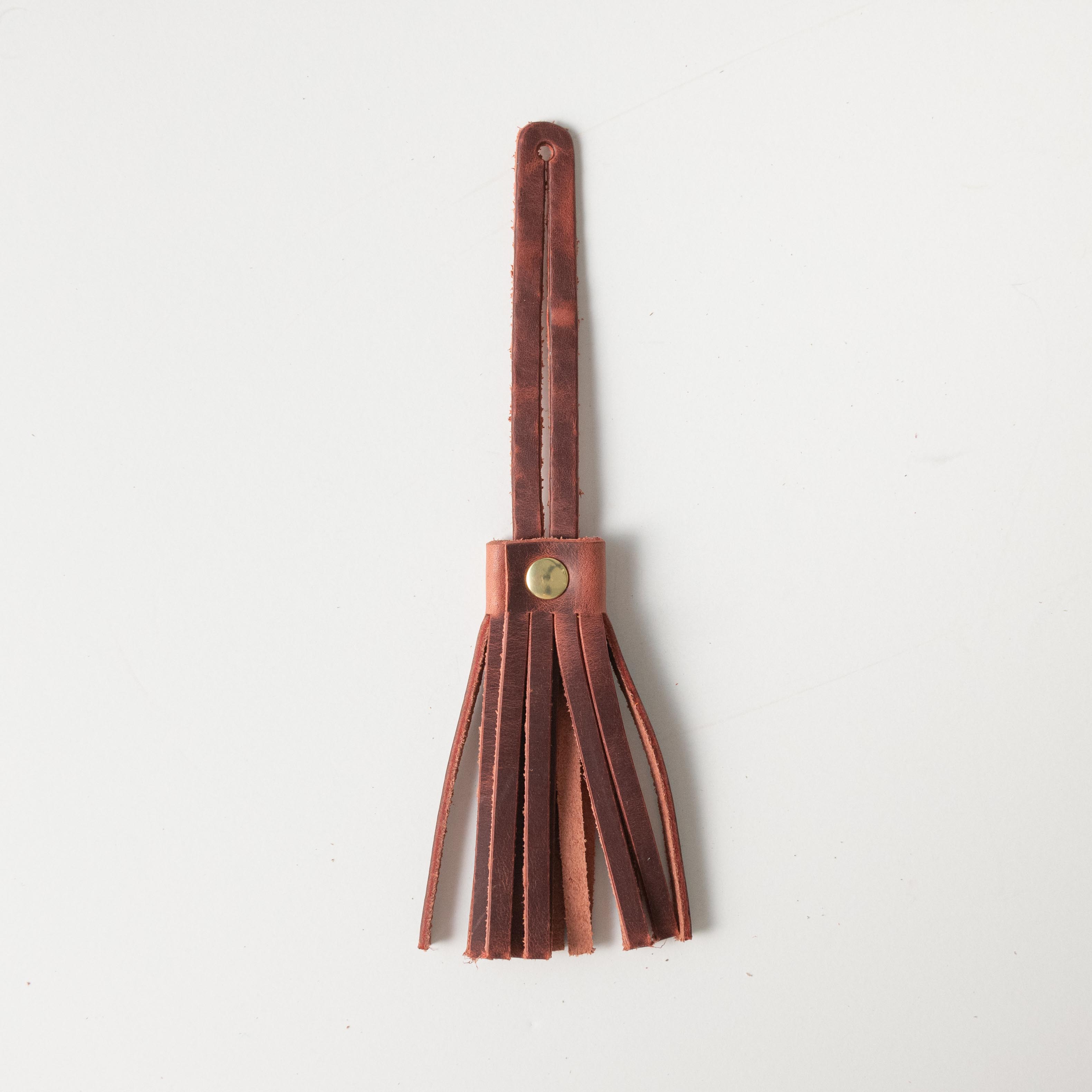 Mulberry Leather Tassel- leather tassel keychain - KMM & Co.