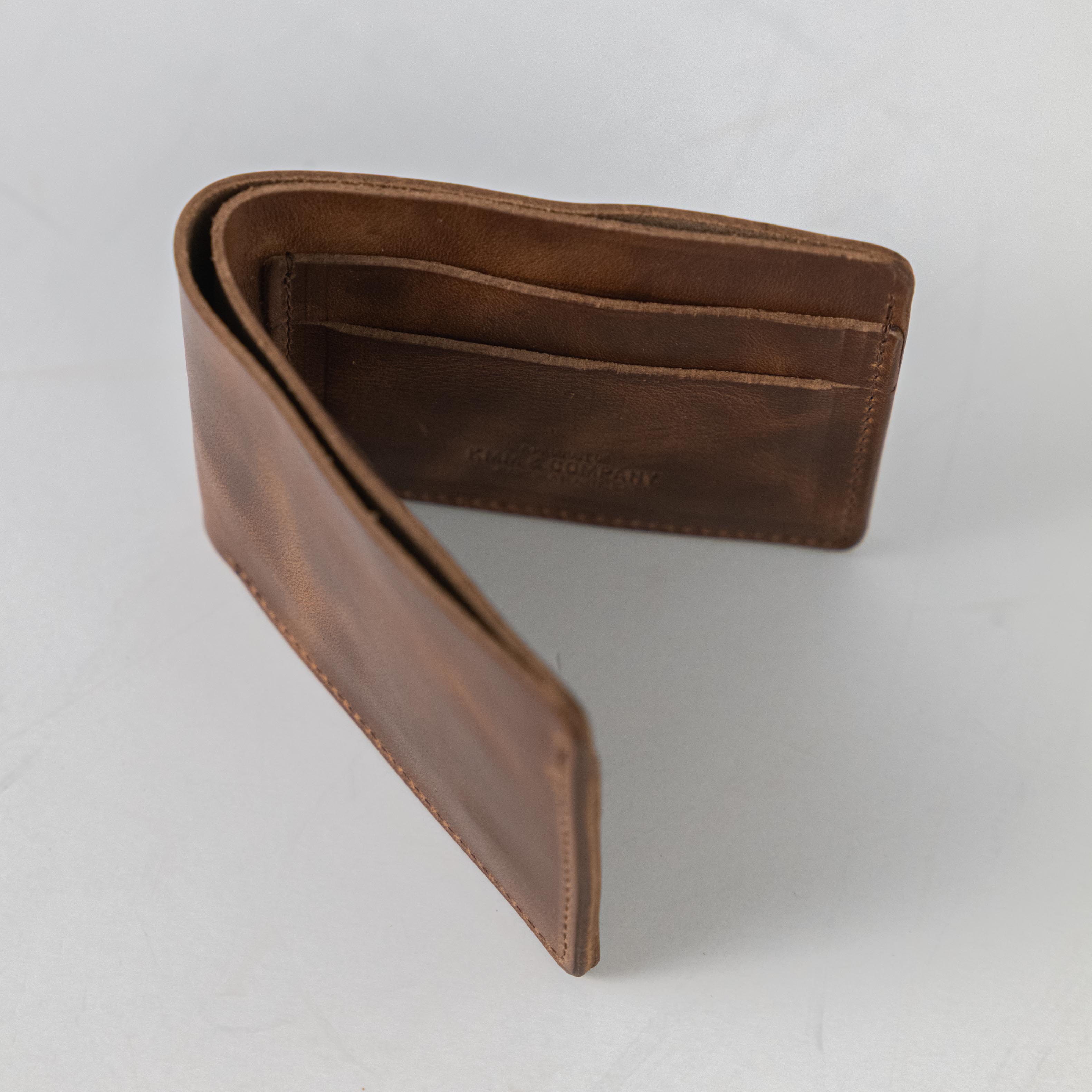 Natural Chromexcel Billfold- leather billfold wallet - mens leather bifold wallet - KMM & Co.