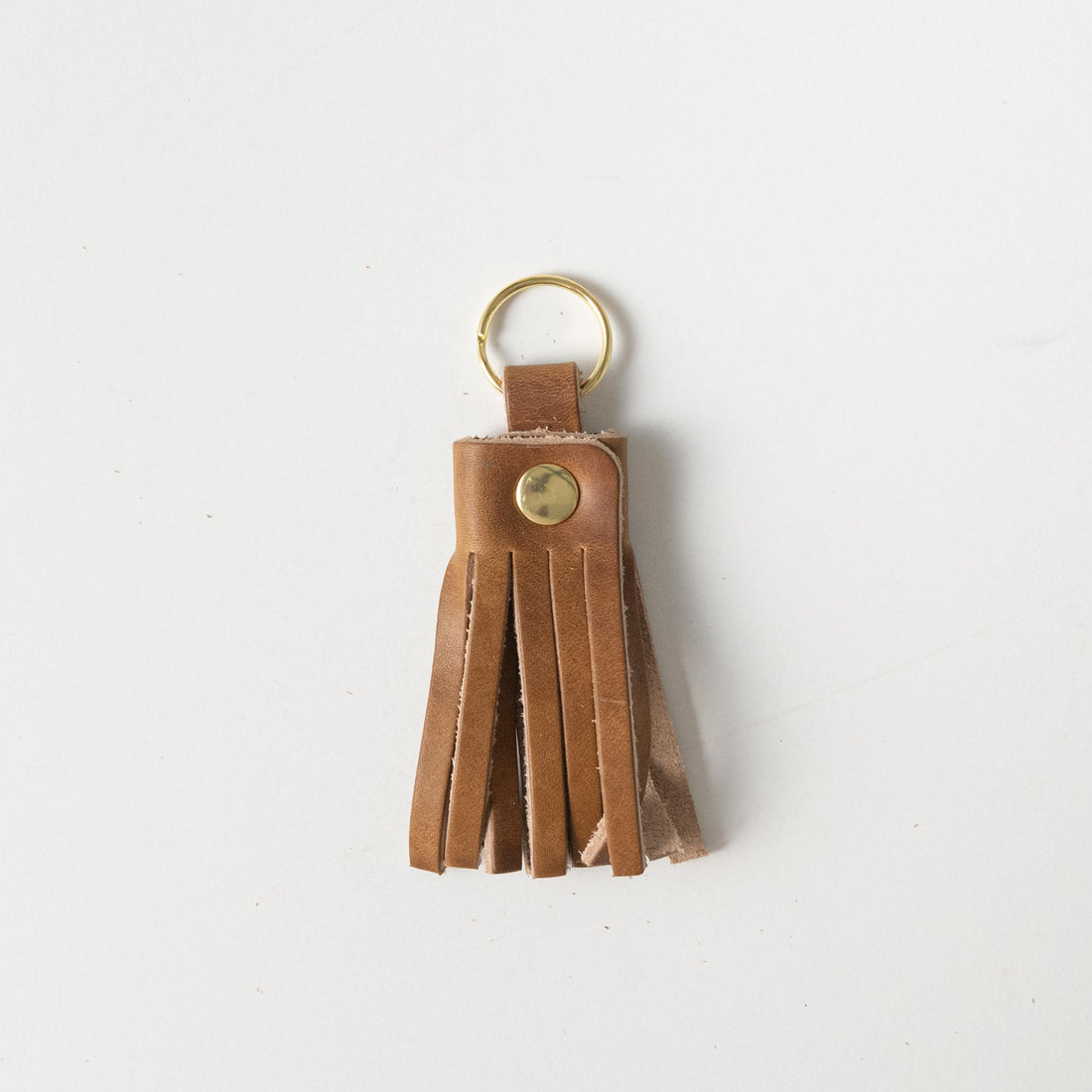Natural Chromexcel Tassel Keychain- leather tassel keychain - KMM &amp; Co.