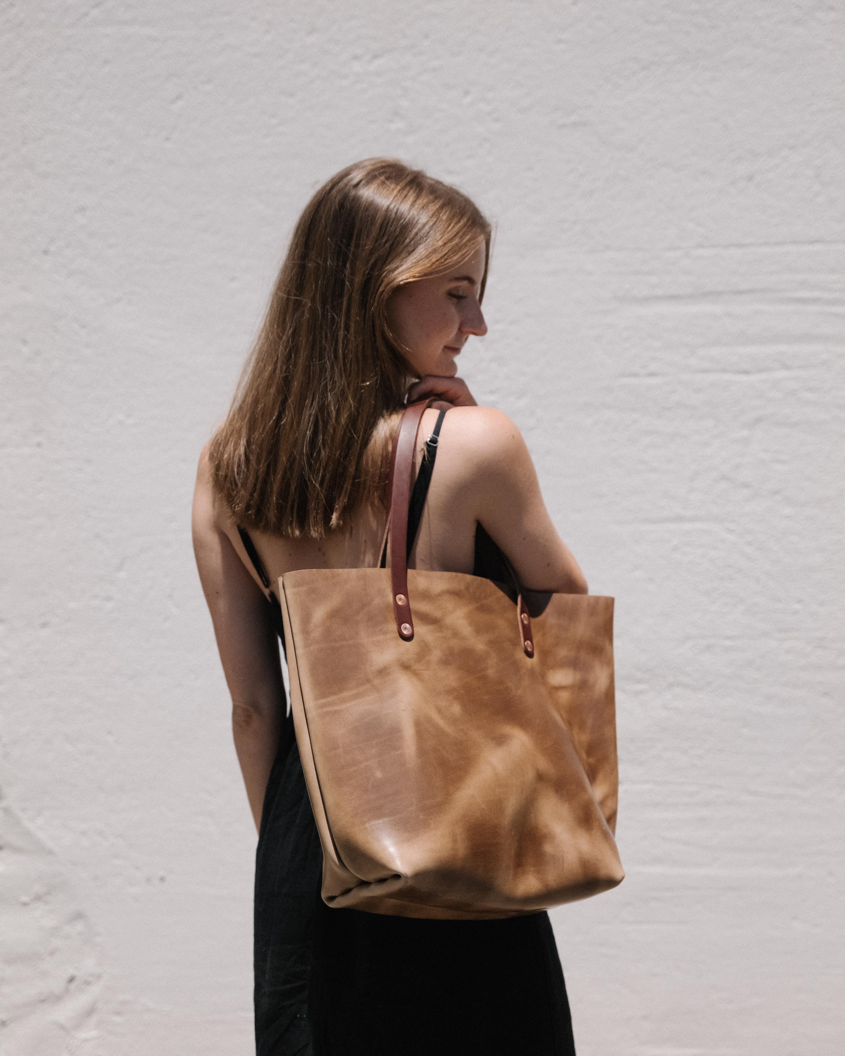Natural Chromexcel Tote