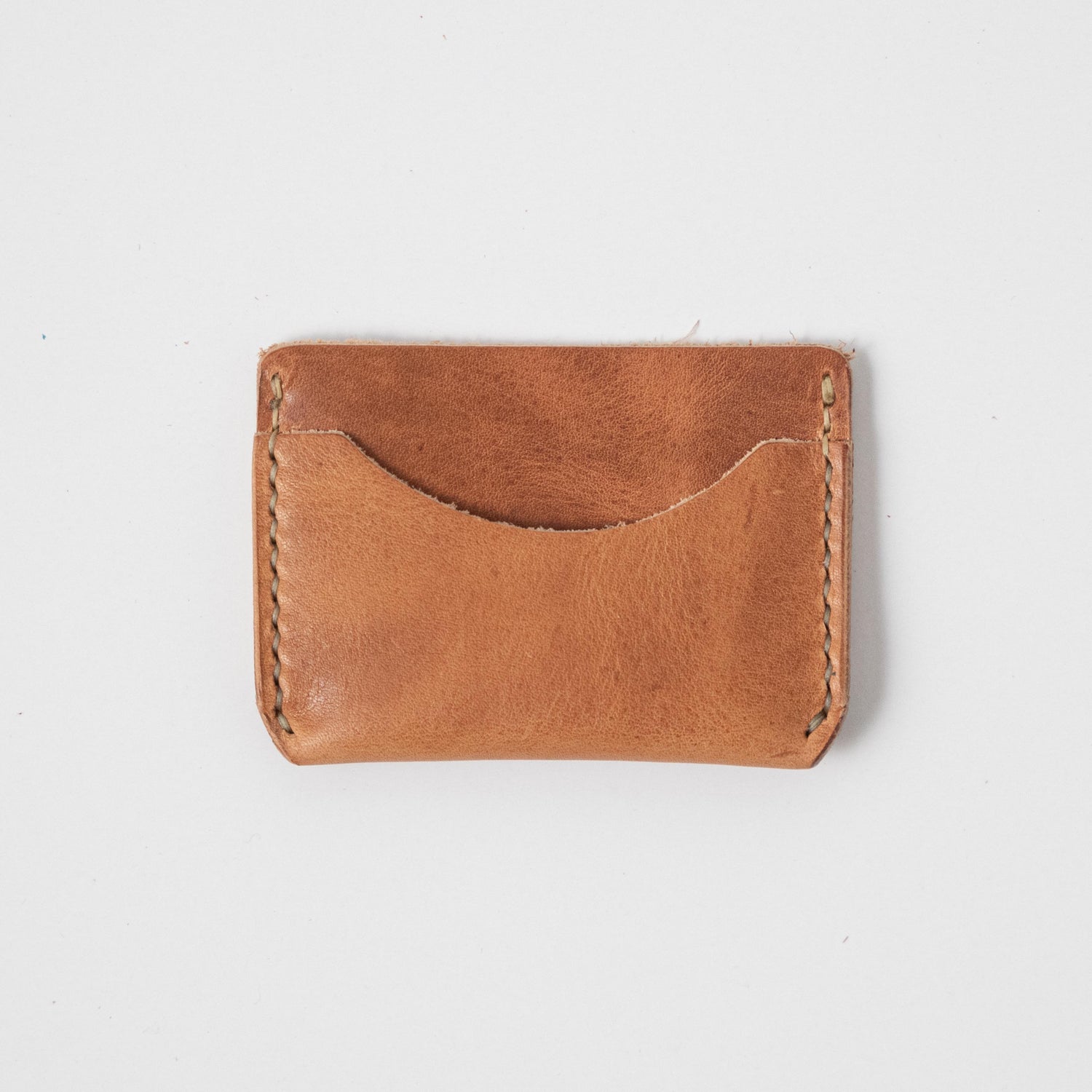 Natural Derby Card Case- mens leather wallet - leather wallets for women - KMM & Co.