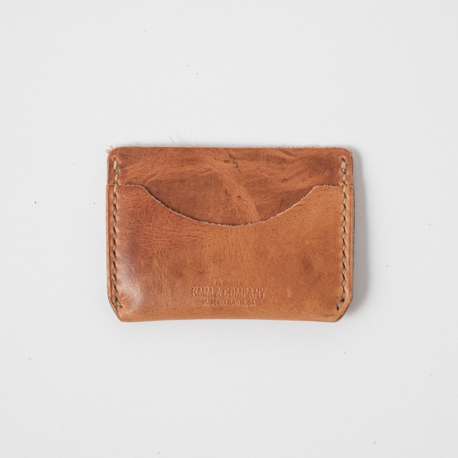 Natural Derby Card Case- mens leather wallet - leather wallets for women - KMM & Co.