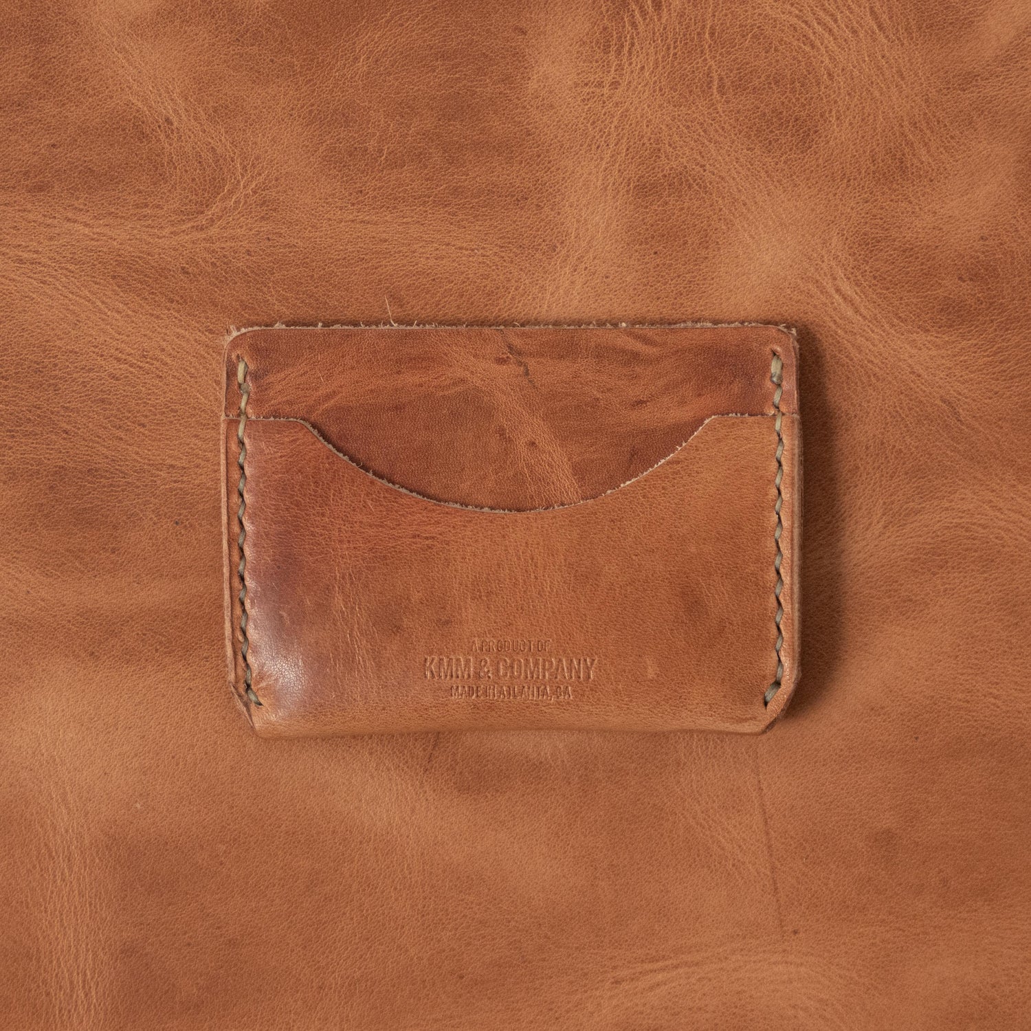 Natural Derby Card Case- mens leather wallet - leather wallets for women - KMM & Co.