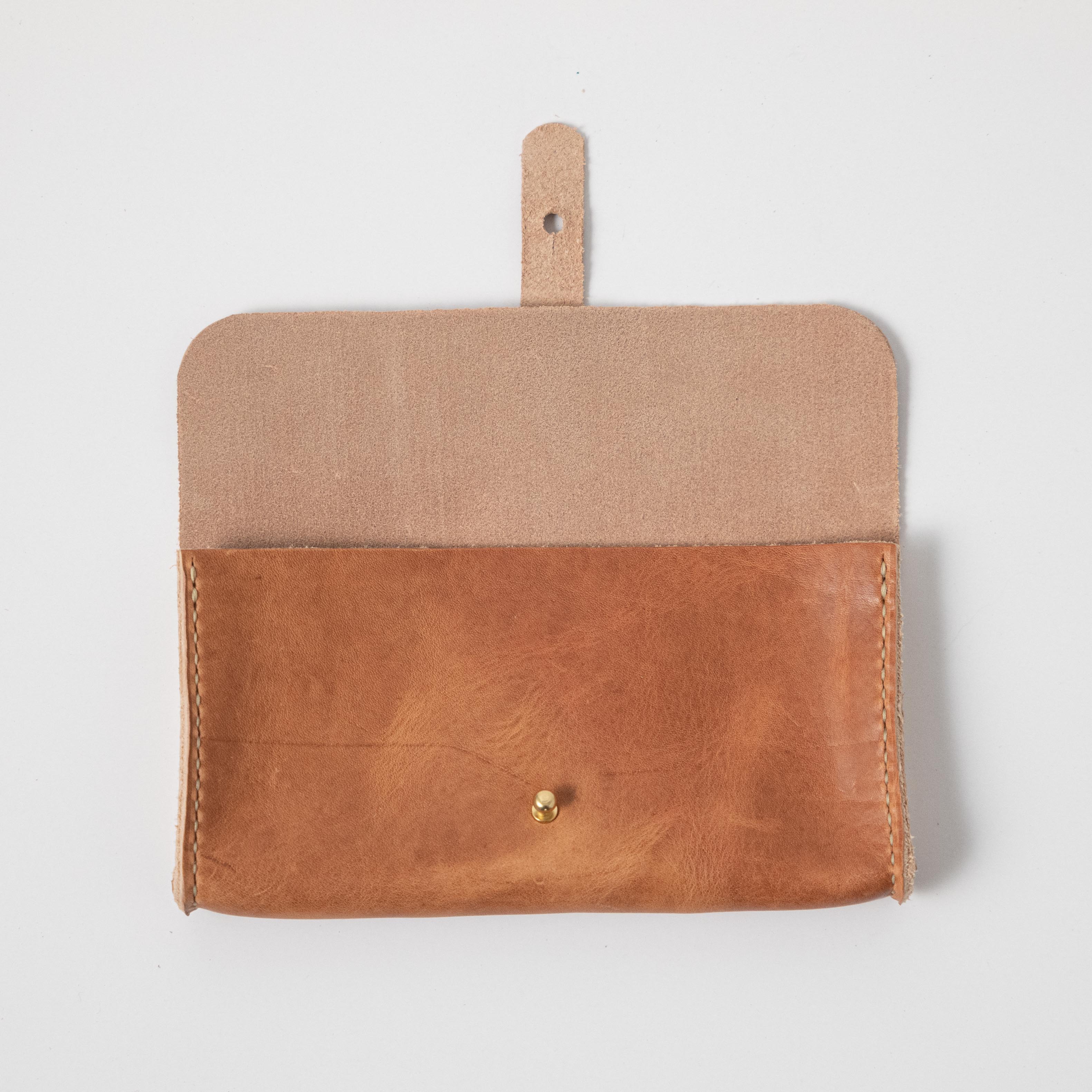 Natural Derby Clutch Wallet- leather clutch bag - leather handmade bags - KMM & Co.