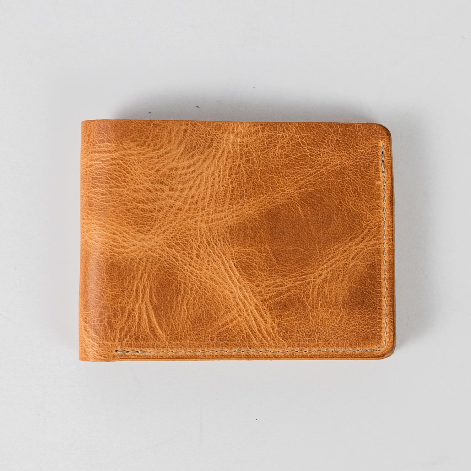 Natural Dublin Billfold- leather billfold wallet - mens leather bifold wallet - KMM & Co.