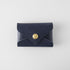 Navy Card Envelope- card holder wallet - leather wallet made in America at KMM & Co.